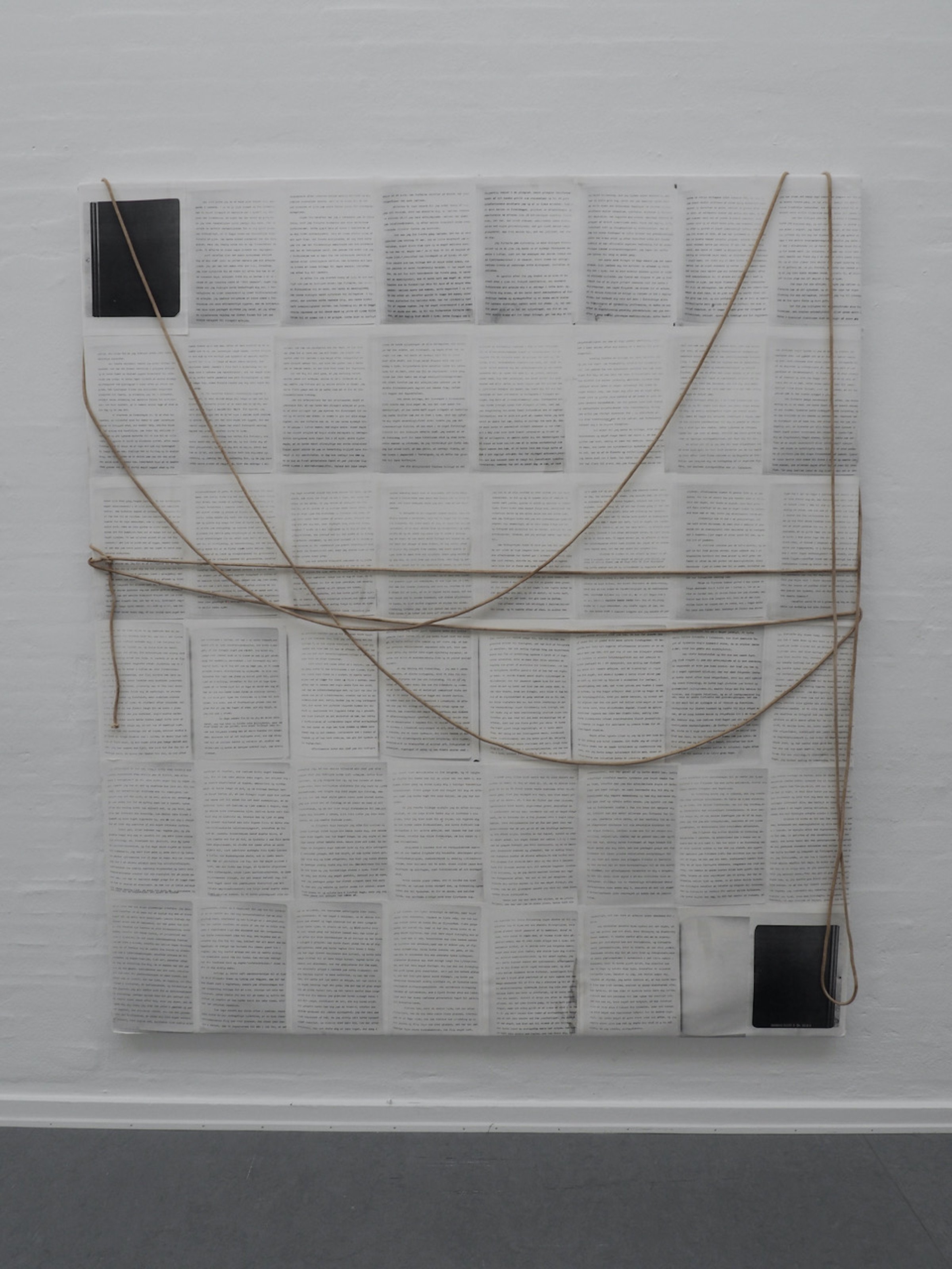 Alexanders Dagbog. Collage på lærred (2025) Augusta Atla. Eget foto