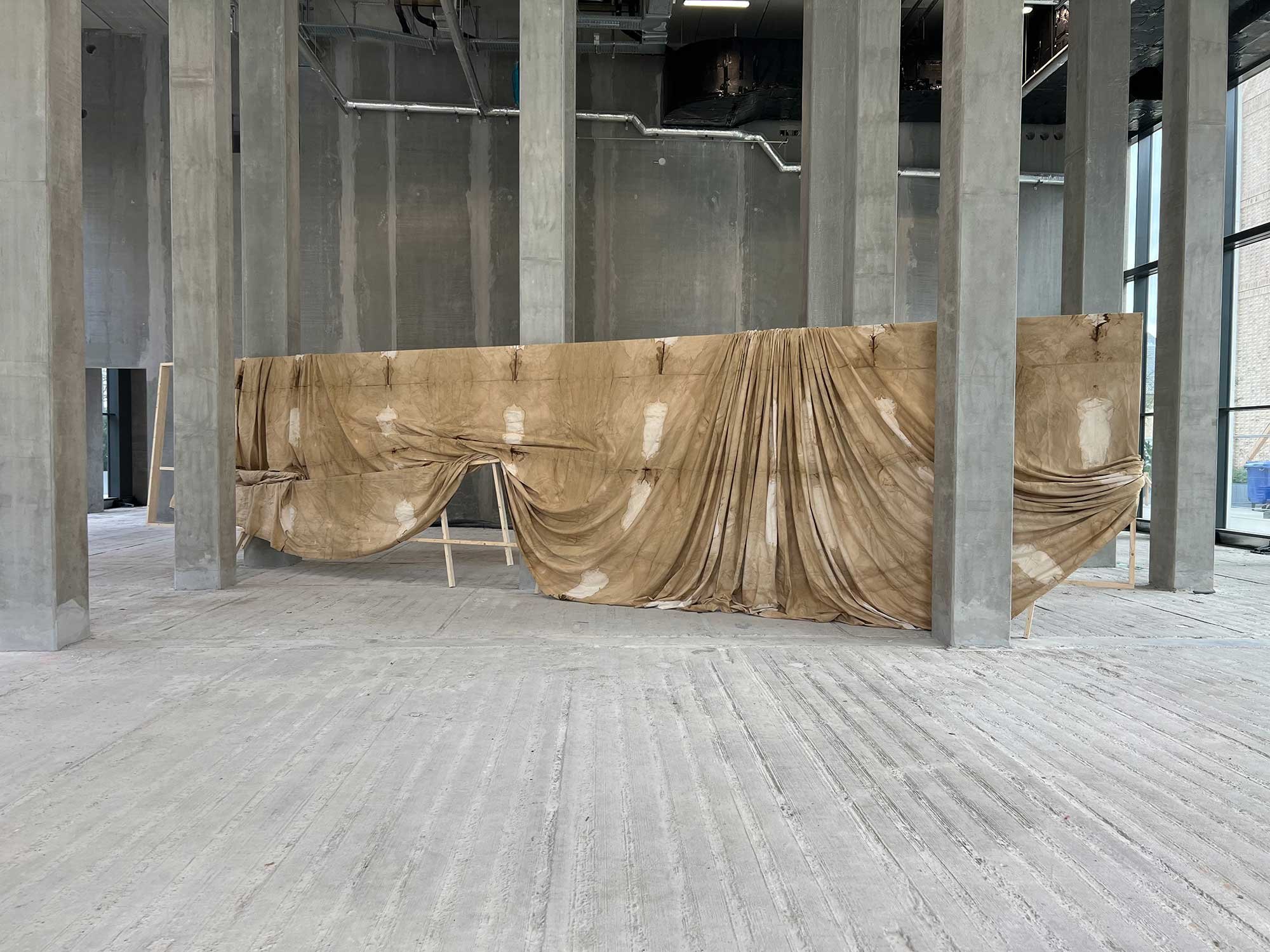 Installationsview fra udstillingen <i>Here & Now</i>, værk af Iben West og Anders Gammelgaard Nielsen. Foto: Iben West og Anders Gammelgaard Nielsen