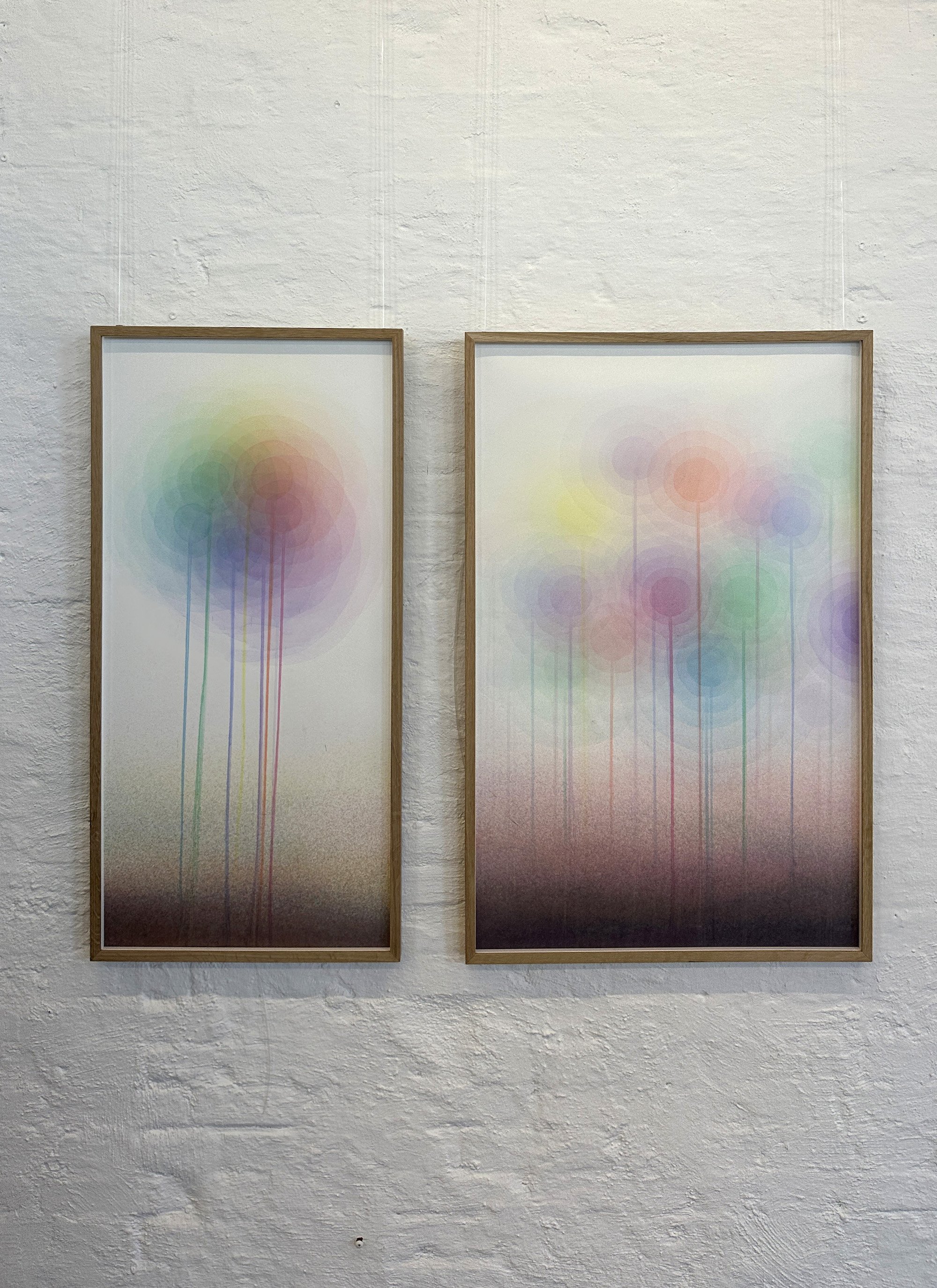 Jaakko Mattila udstilling. Her ses værkerne <i>Beacon</i> og <i>Plants</i>. Foto: Charlotte Brunholt.