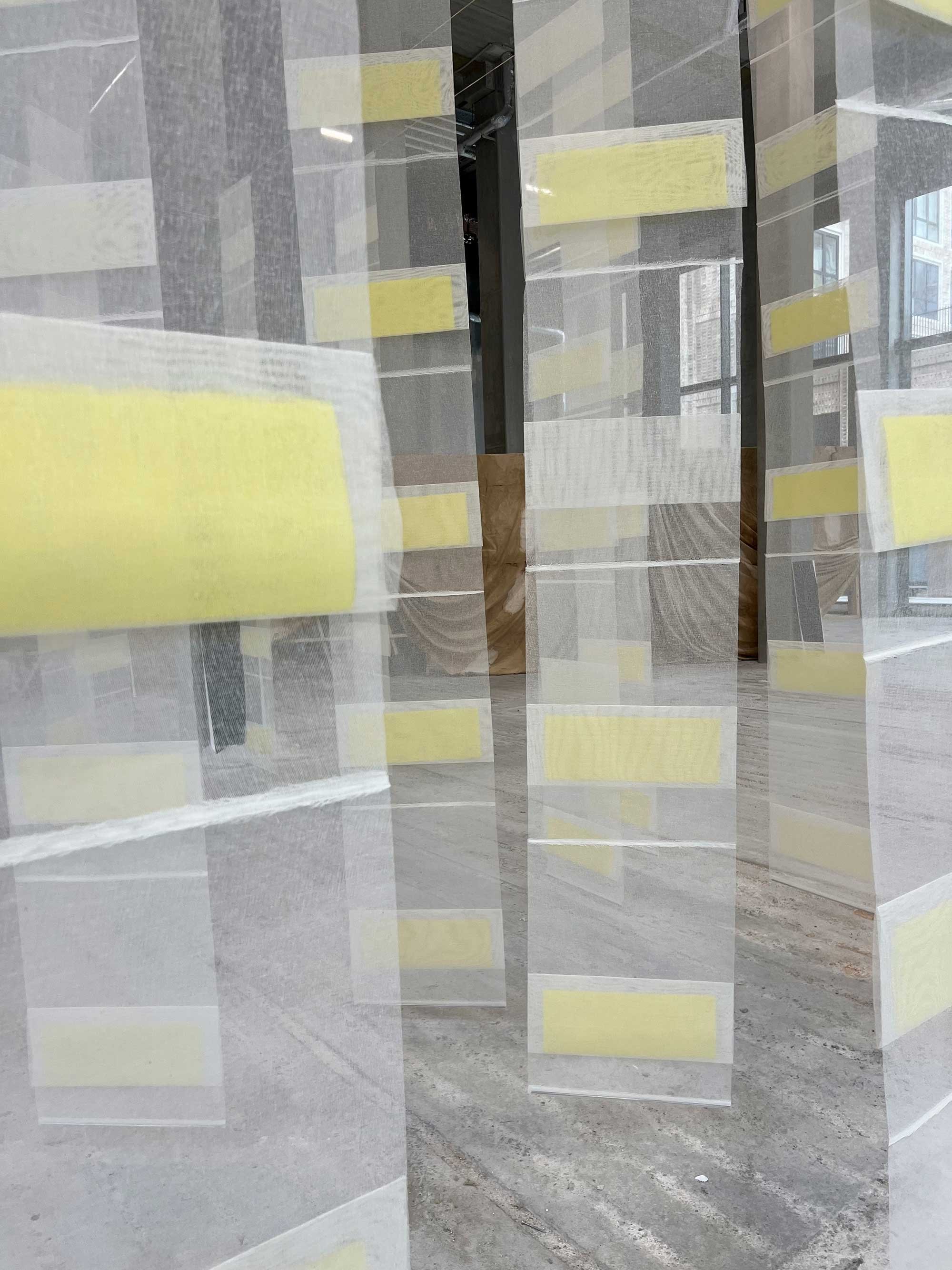 Installationsview fra udstillingen <i>Here & Now</i> værk af Janne Mikkelsen. Foto: Janne Mikkelsen