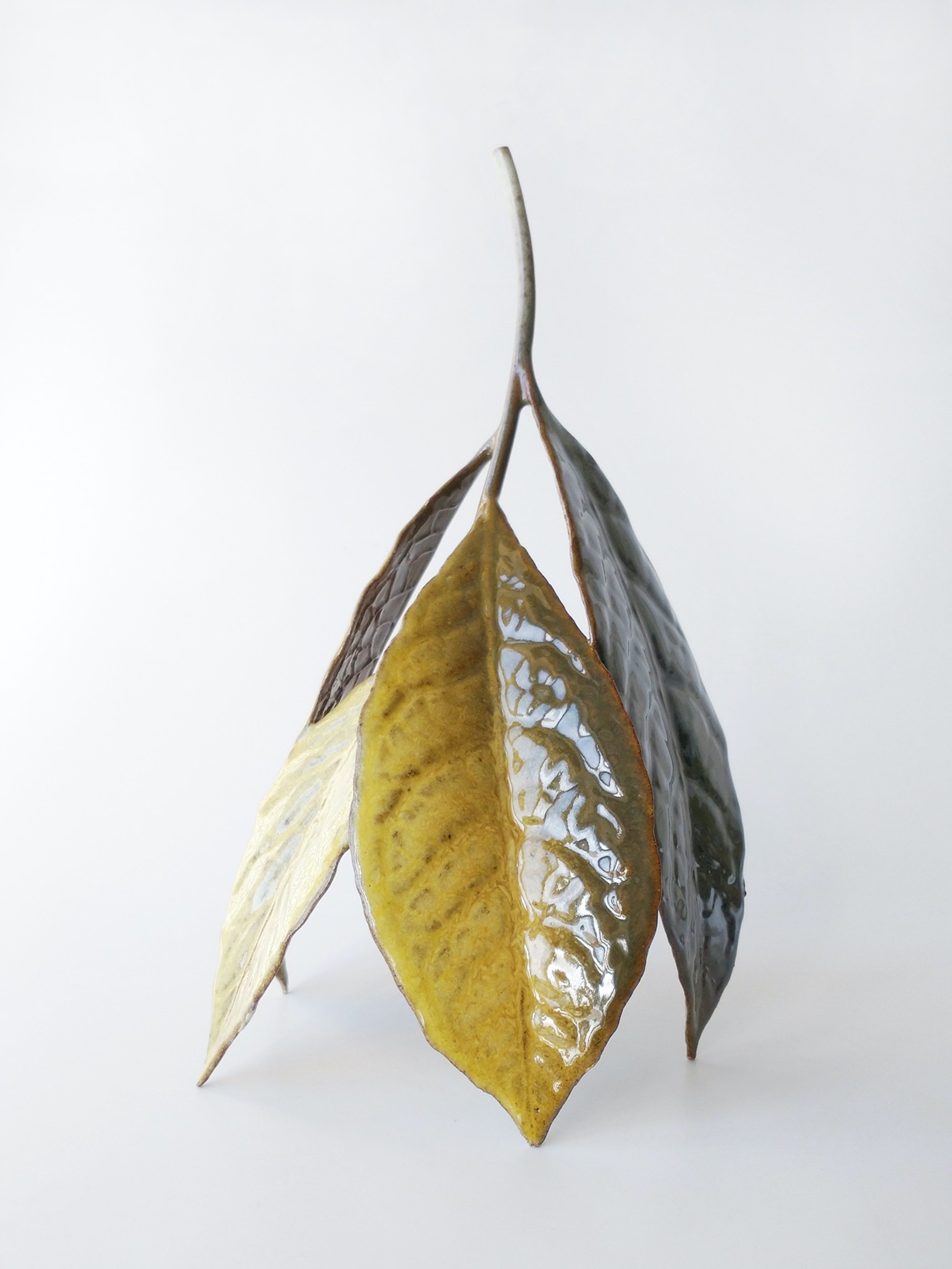 Marianne Nielsen, <i>Avokado</i>, modelleret, glaseret stentøj, 2025. Foto: Galerie Pi.