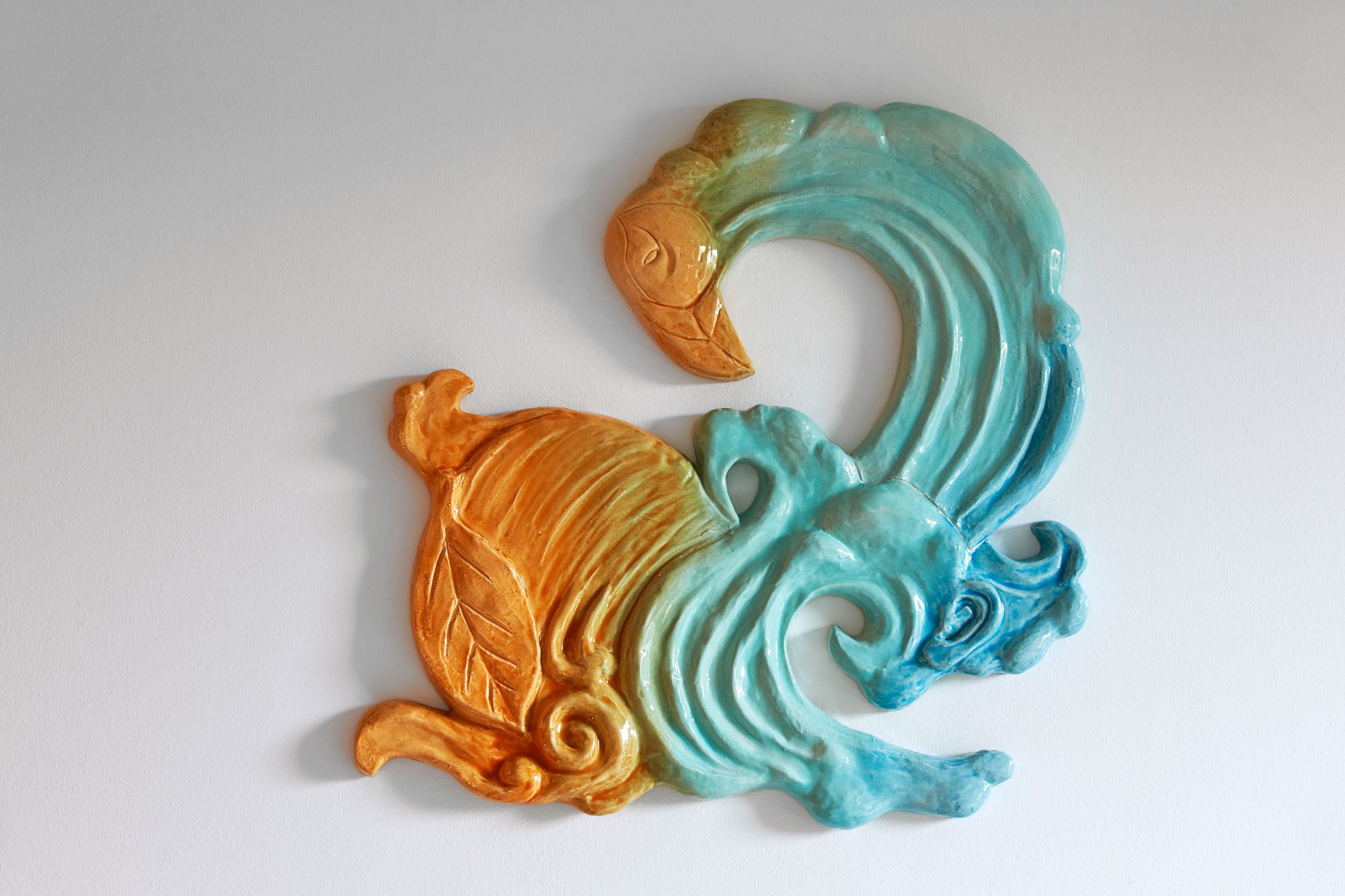 Sofie Hesselholdt og Vibeke Mejlvang, <i>Rejseskyer</i>. Foto: Torben Petersen.