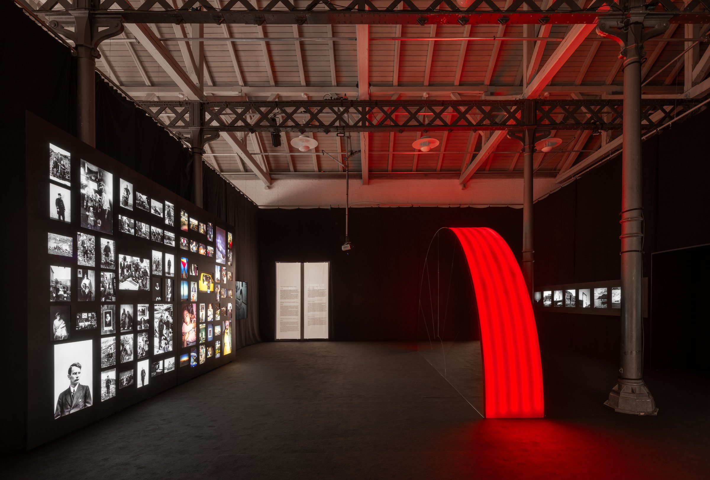 Installation view. Rise of the Sunken Sun-Inuuteq Storch-Fotografisk Center. 2025. Photo by David Stjernholm