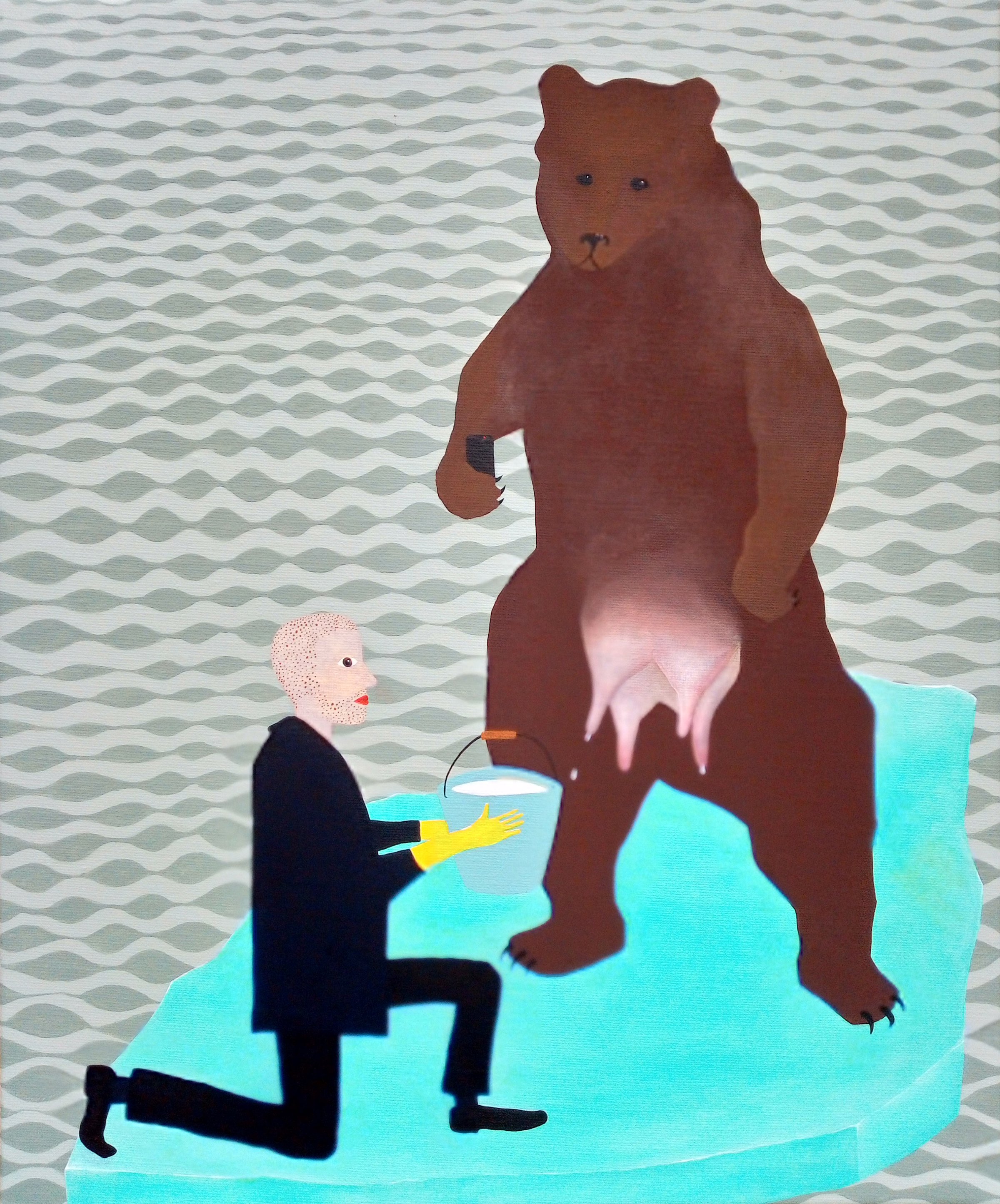 Thordis Adalsteinsdottir, <i>Mjolk a bjorn</i>, 2025. Foto: Thordis Adalsteinsdottir.