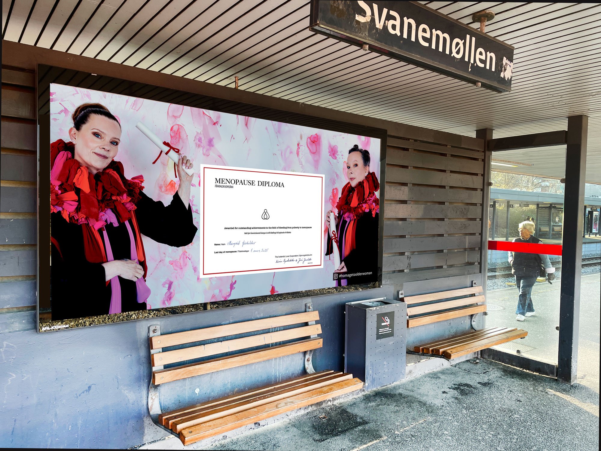 The Icelandic Love Corporation (IS), Monopause diploma. Foto: Hanne Lise Thomsen.