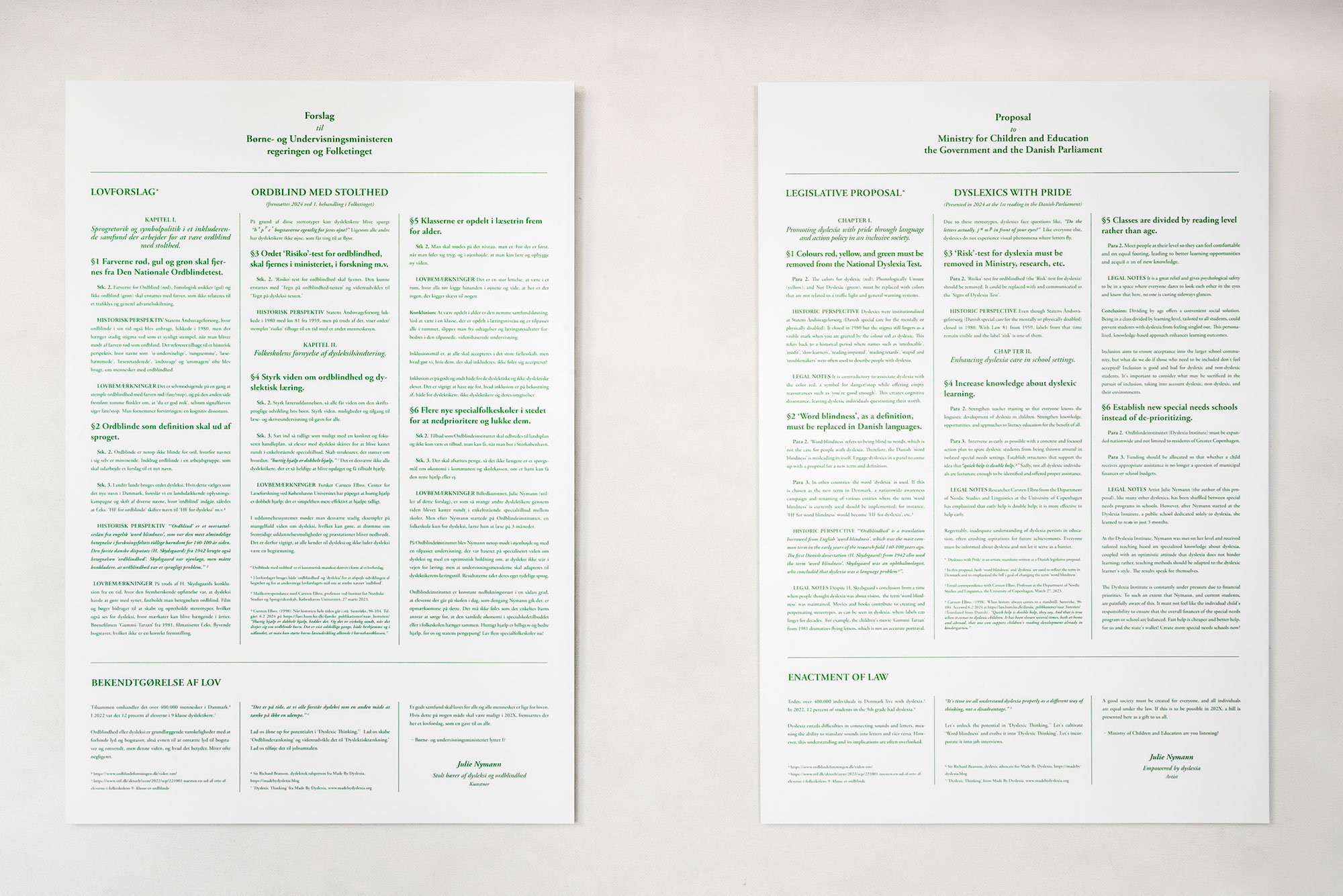 Julie Nymann <i> Ordblinde med stolthed</i> 2024. 124 x 84 cm. Foto: Julie Nymann web