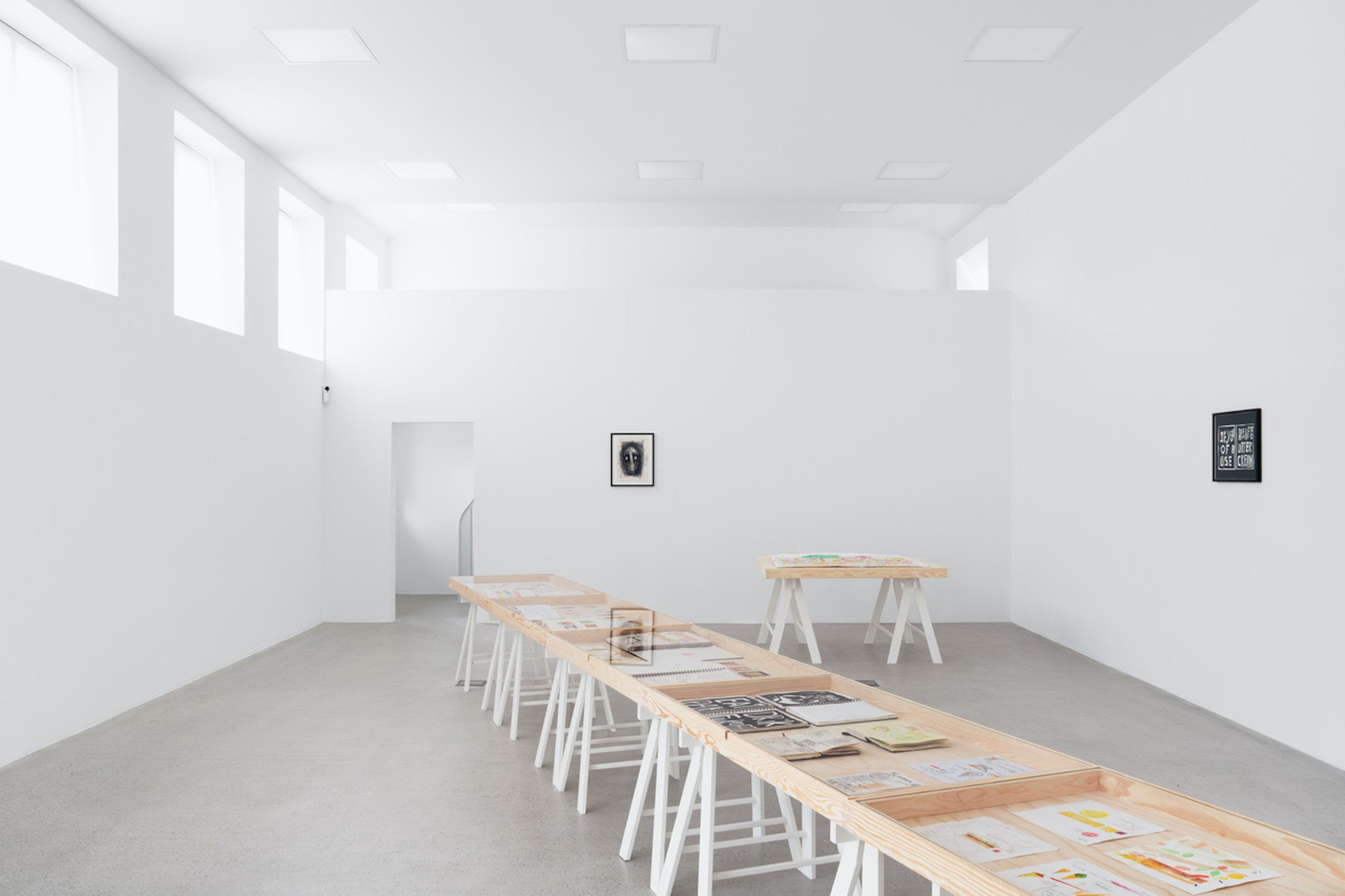 Paul Cunningham presents five drawn menus, udstillingsvisning på umbrella | west coast exhibitions 2025, alle værker med tilladelse fra kunstneren og Maxus101. Foto: Jacob Friis-Holm Nielsen.