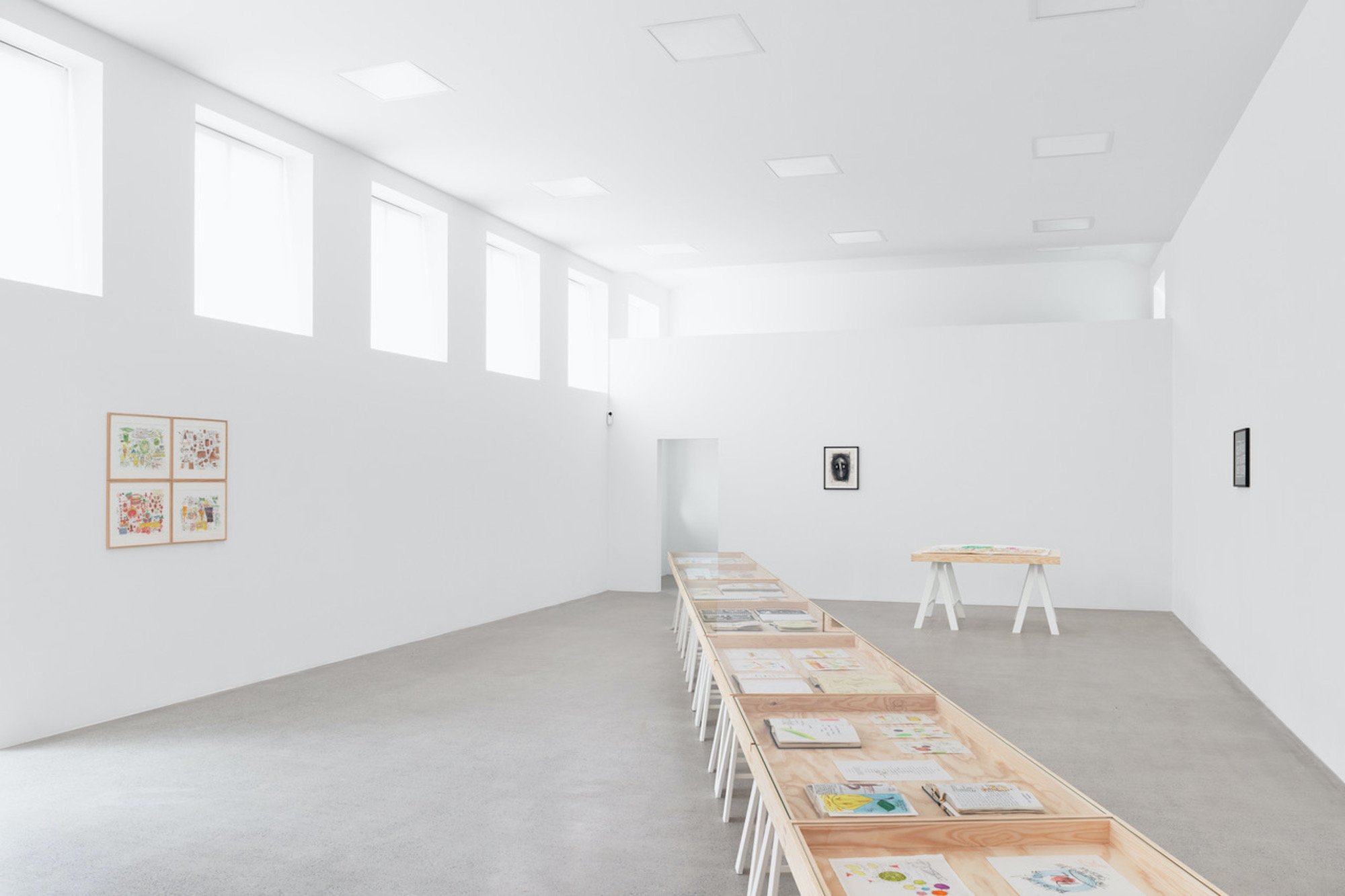 Paul Cunningham presents five drawn menus, udstillingsvisning på umbrella | west coast exhibitions 2025, alle værker med tilladelse fra kunstneren og Maxus101. Foto: Jacob Friis-Holm Nielsen.