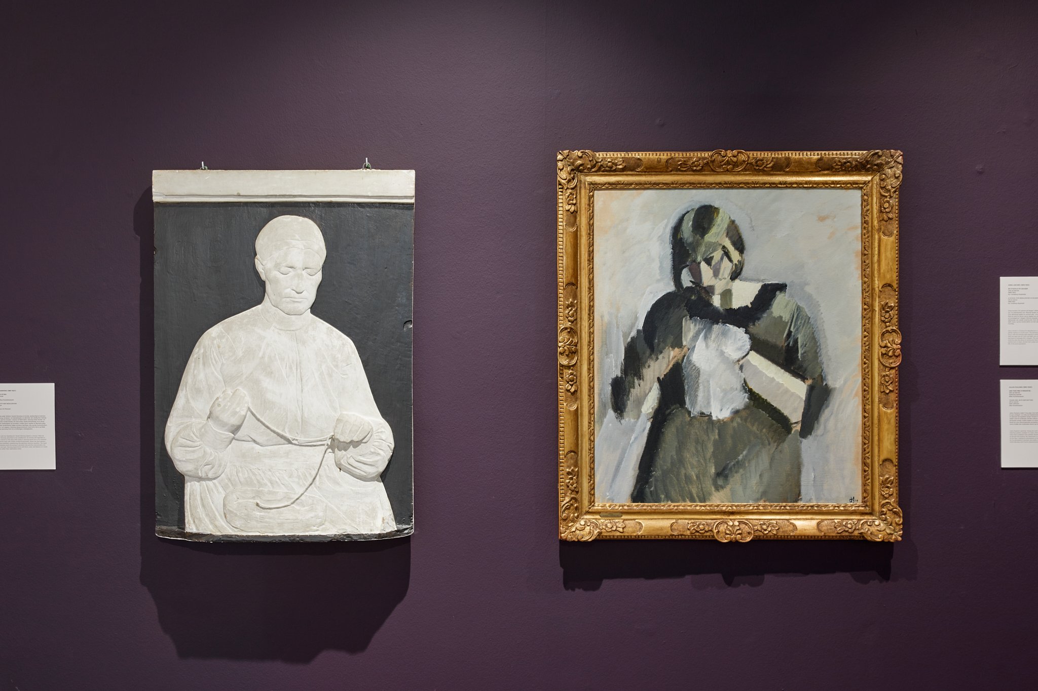 Nål &amp; Tråd på Sorø Kunstmuseum. Værker af Olivia Sloth Møller og Harald Giersing. Foto Jenny Sundby