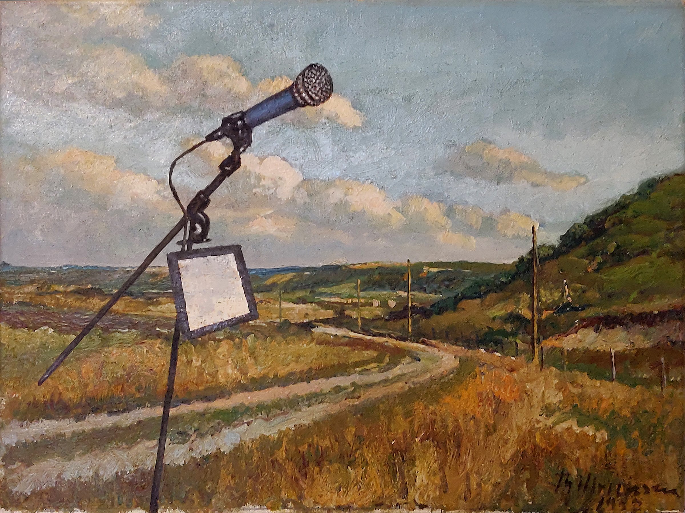 Værk: Peter Egedal Andreasen Maleri Landskabsresonans 2025