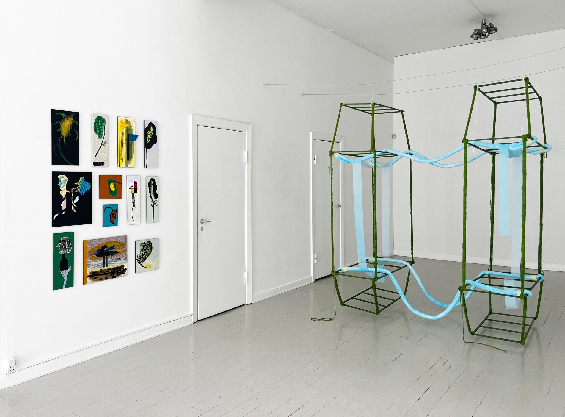 Installationsfoto, <i>Medvind</i>, 2024. Foto: Mogens Bech.