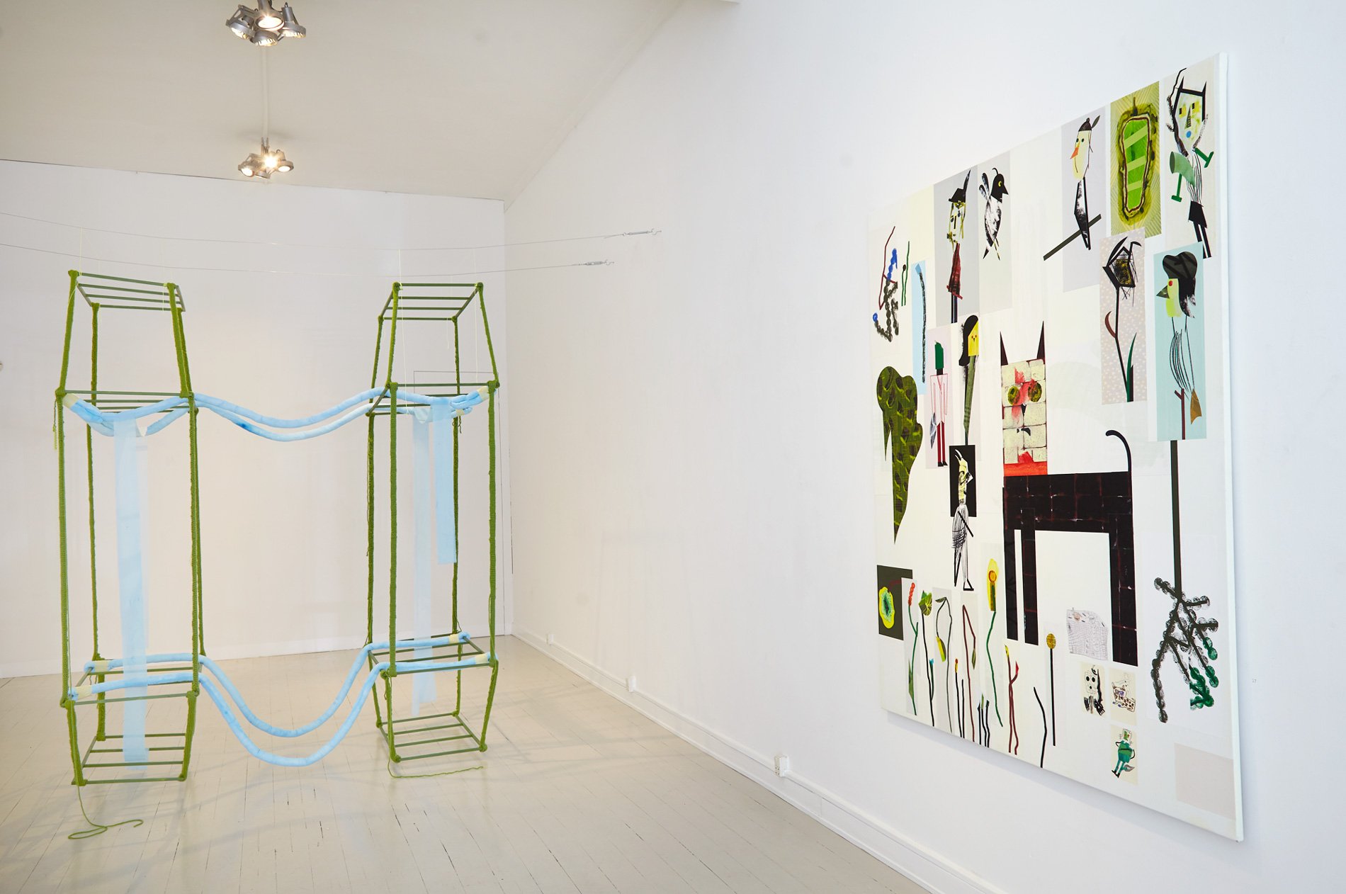 Installationsfoto, <i>Medvind</i>, 2024. Foto: Mogens Bech.