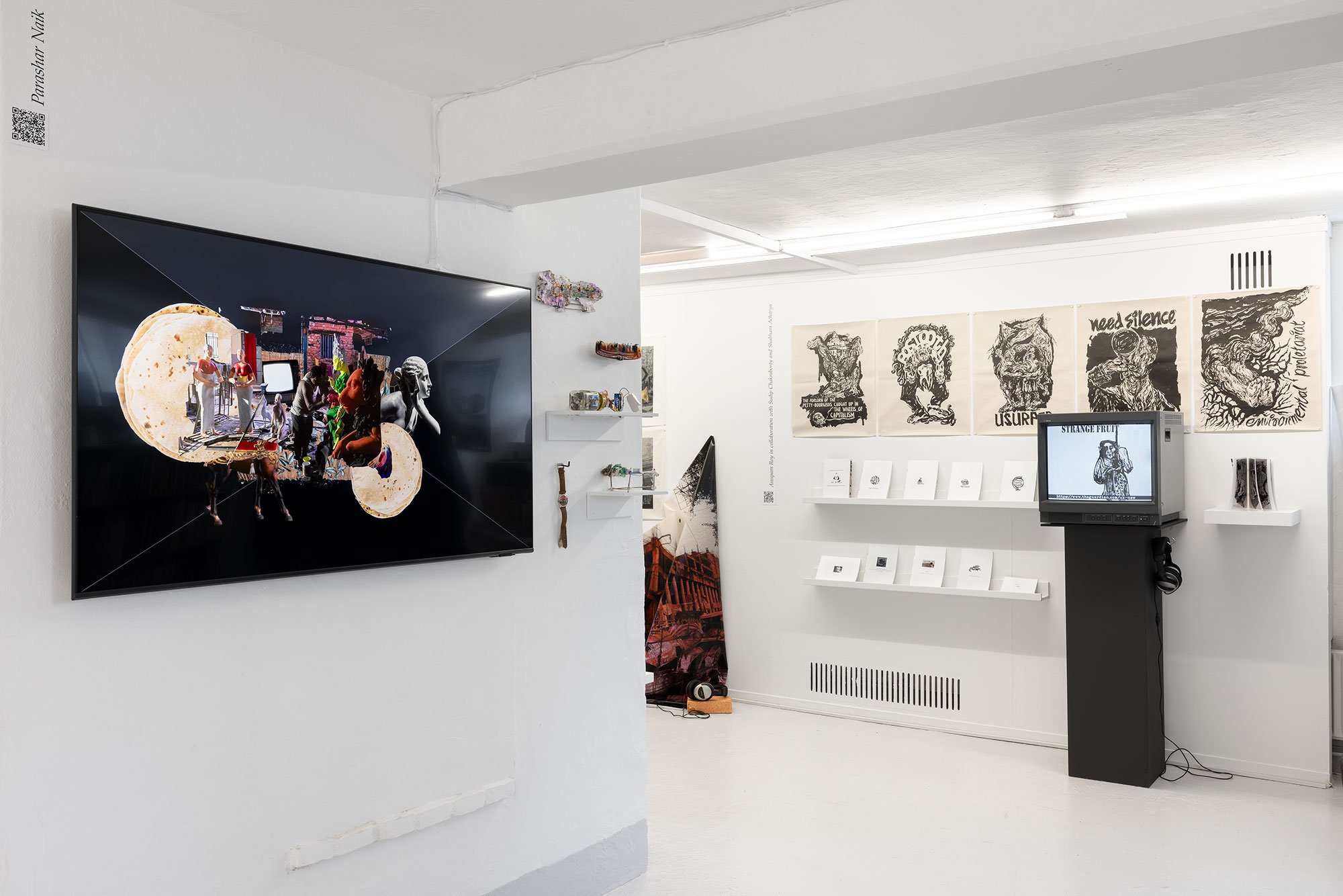 Parashar Naik, <I>Dustbin of a Politician og Anupam Roy</I> i samarbejde med Sudip Chakraborty og Shubham Acharya. Manifold – contemporary perspectives from India. Foto: Mikkel Kaldal