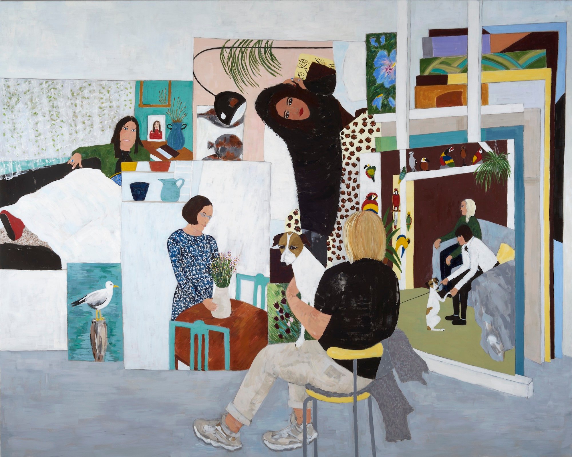 Anette Abrahamsson, Self-portrait in the Studio (Female Muses – An Appropriation Through Art History), 2020. Udlånt af kunstneren. Foto Simon Lautrop