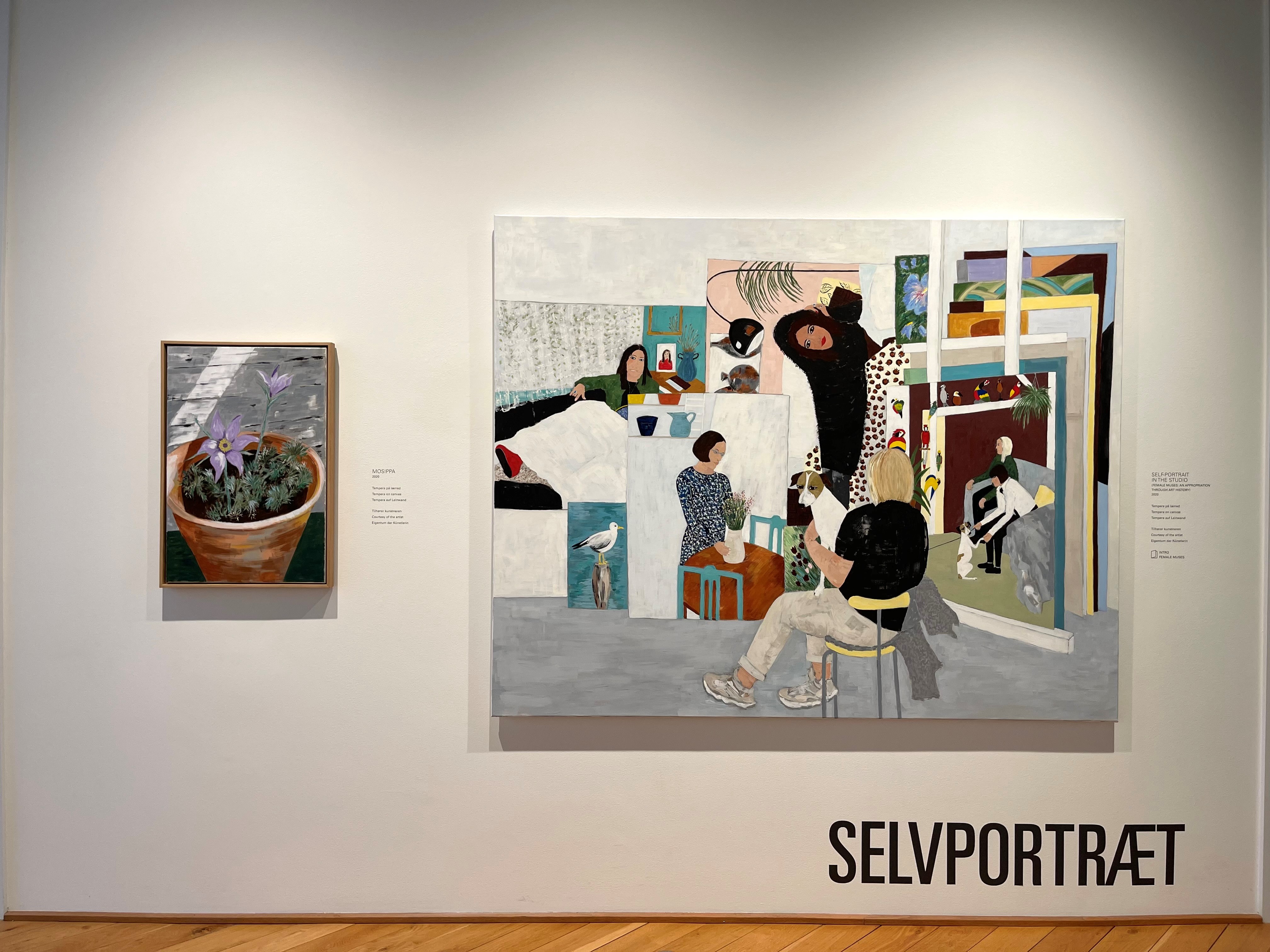 Anette Abrahamsson. Female Muses. Installationsview. Foto Fuglsang Kunstmuseum