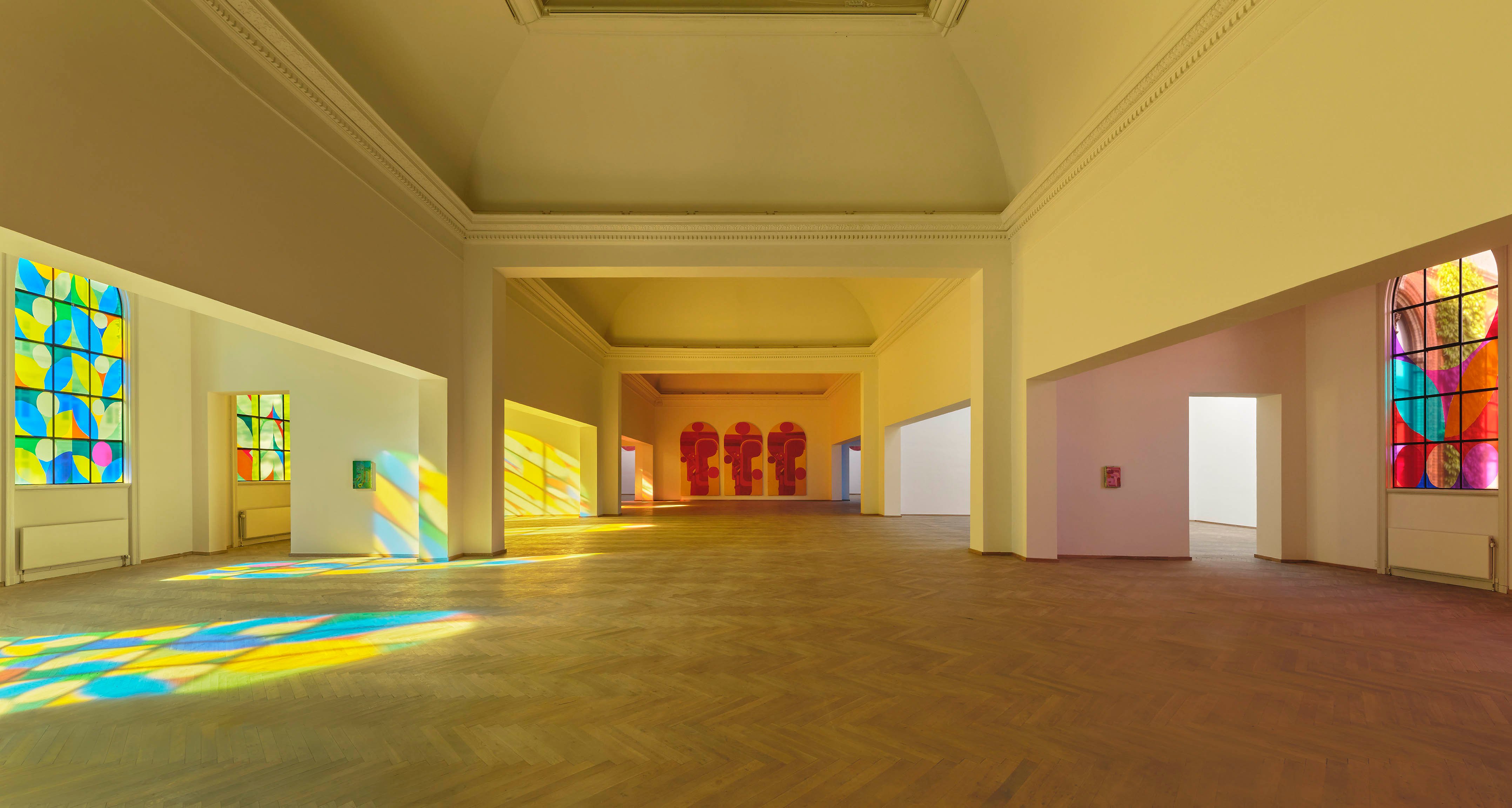 Alexander Tovborg iscenesatte sommeren 2023 Kunsthal Charlottenborg som en kirke. Foto: David Stjernholm.