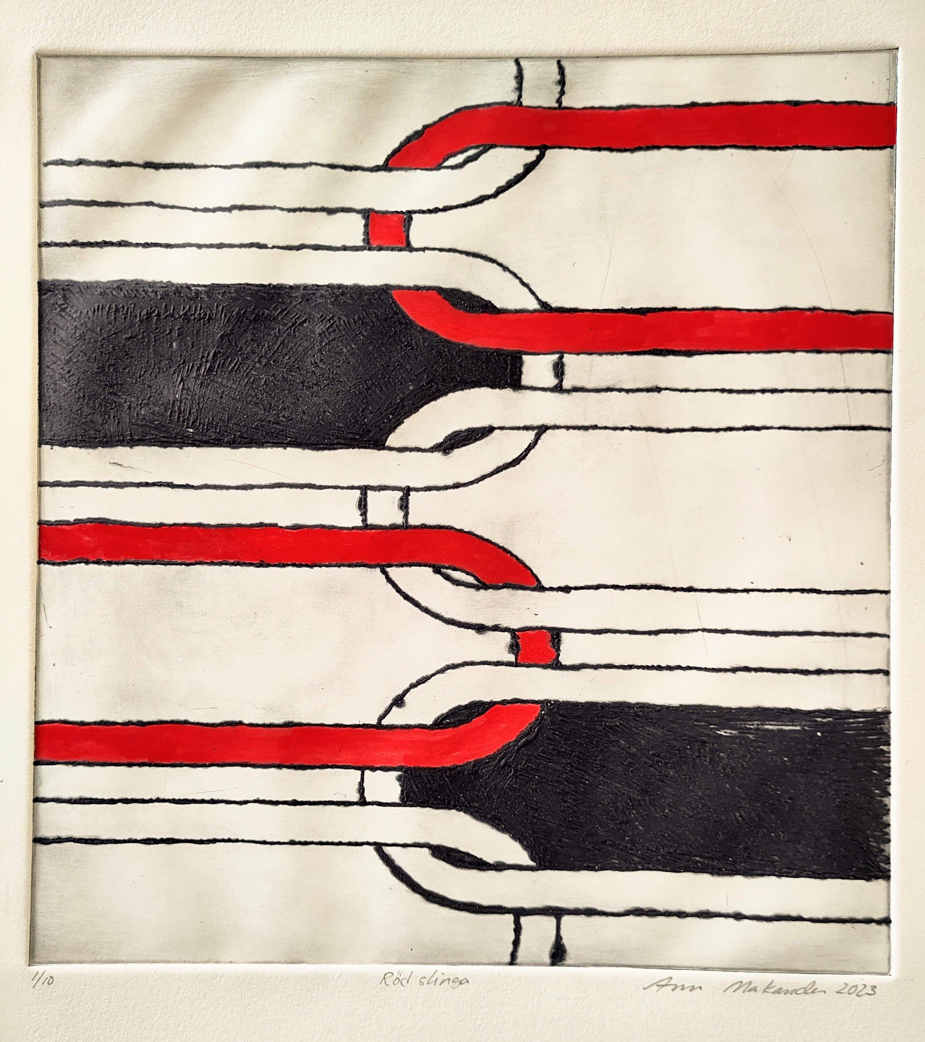 Ann Makander, Röd slinga, 2023 art matter