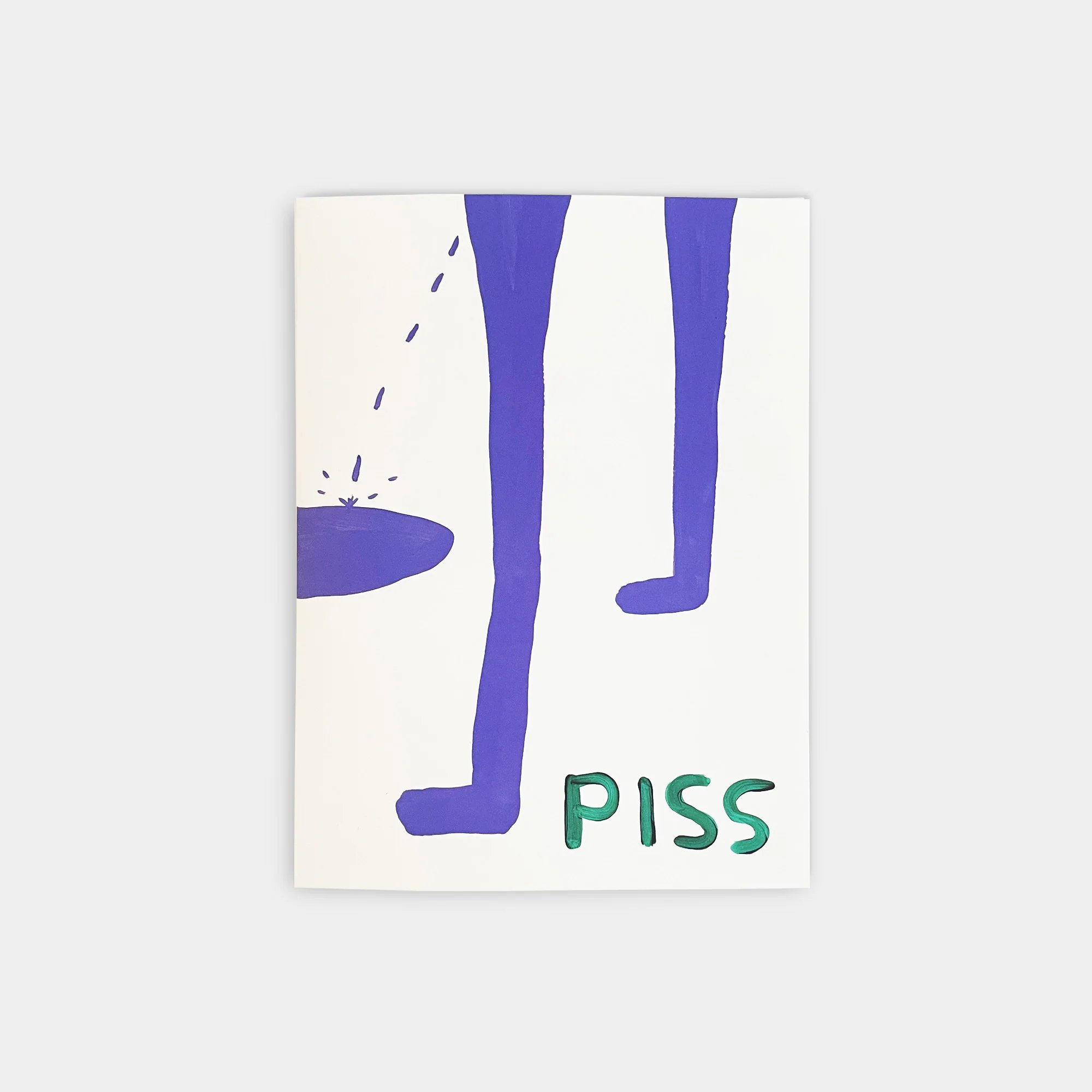 David Shrigley, <i>Piss</i>, Musical Greeting Card, kan købes hos Shrig Shop