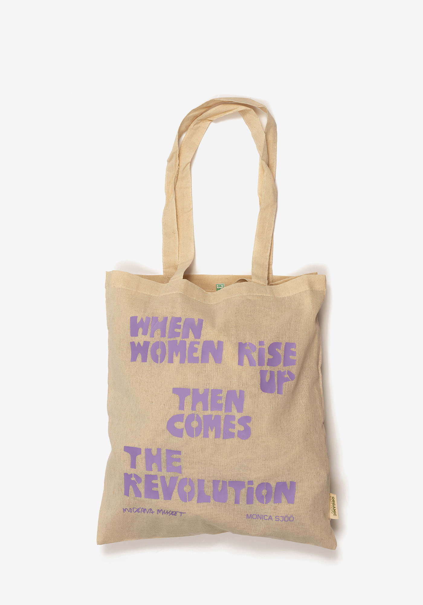 Mulepose af Monica Sjöö, kan købes hos Moderna Museet 