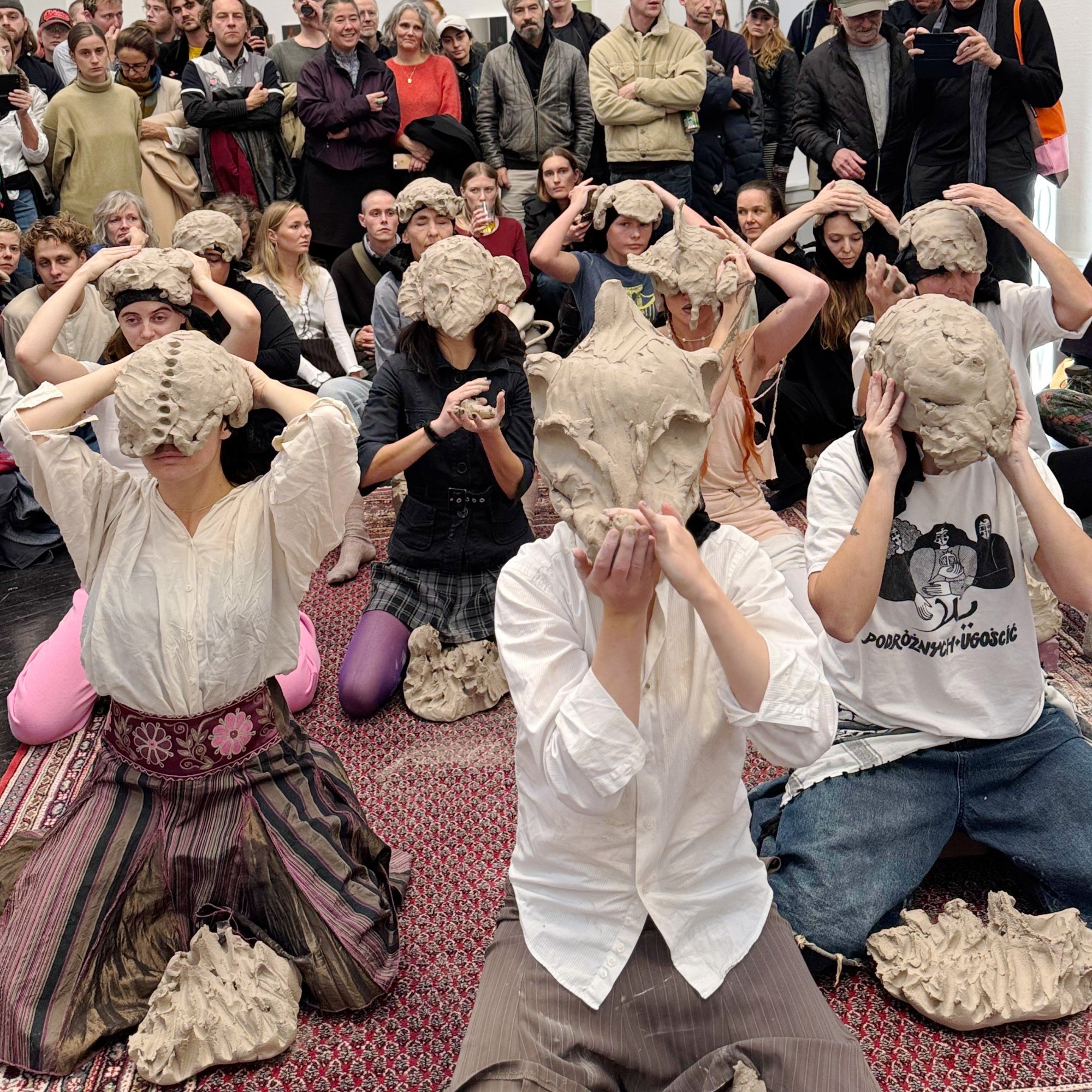 Astrid Specht Seeberg, <em>CLAYPLAY</em> maskernes opbygning, 2024. Foto: Laerke Kartvedt