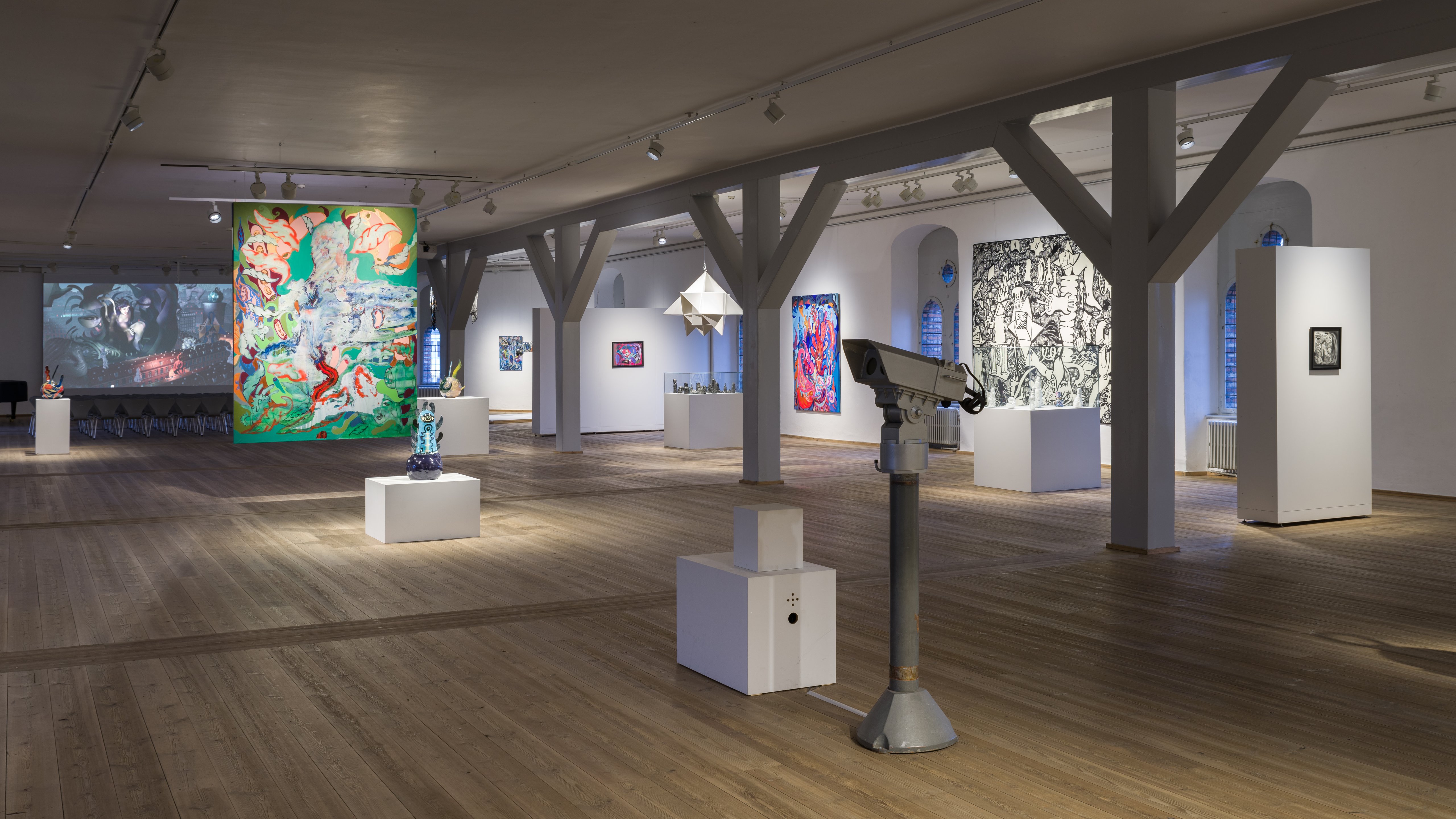 Ida Kvetny: <em>Gaze</em>, VR- værk, Rundetårn, 2019. Foto: David Stjernholm.