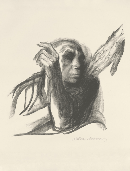 Käthe Kollwitz: Døden kalder, blad 8 i serien ”Døden”, 1937, Kridtlitografi, Collection Ute Kahl, Cologne