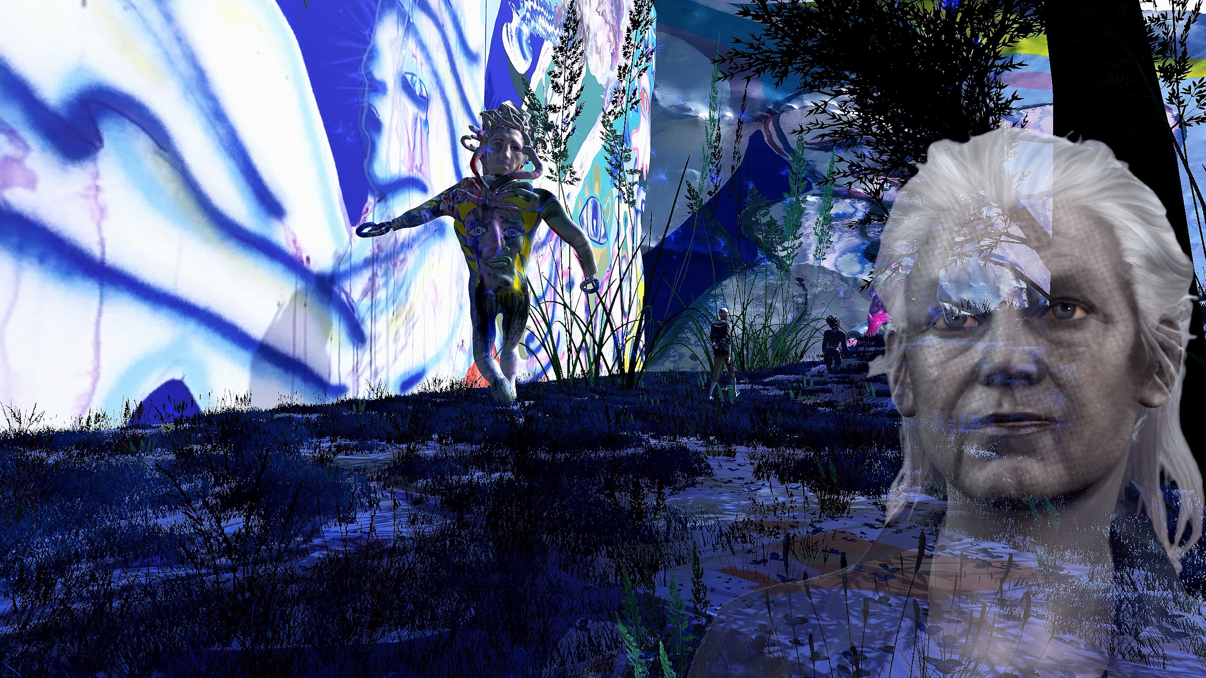 Ida Kvetny: Still fra VR-værket <em>Swan</em>, 2022.