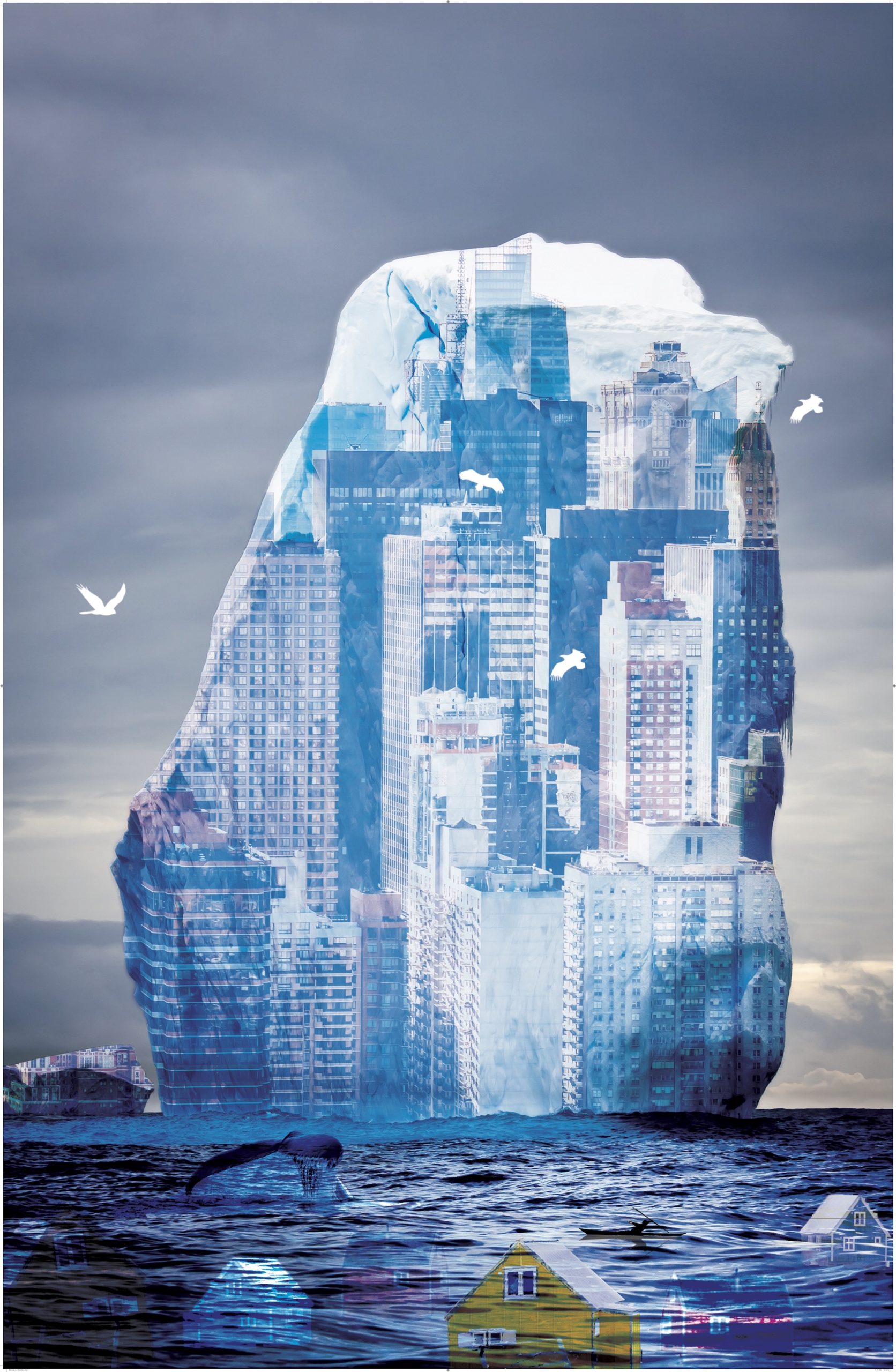 Ivínguak` Stork Høegh, <i>Sikorsuarmi / I isfjeldet</i>, 2021. Foto: Nordatlantens Brygge.