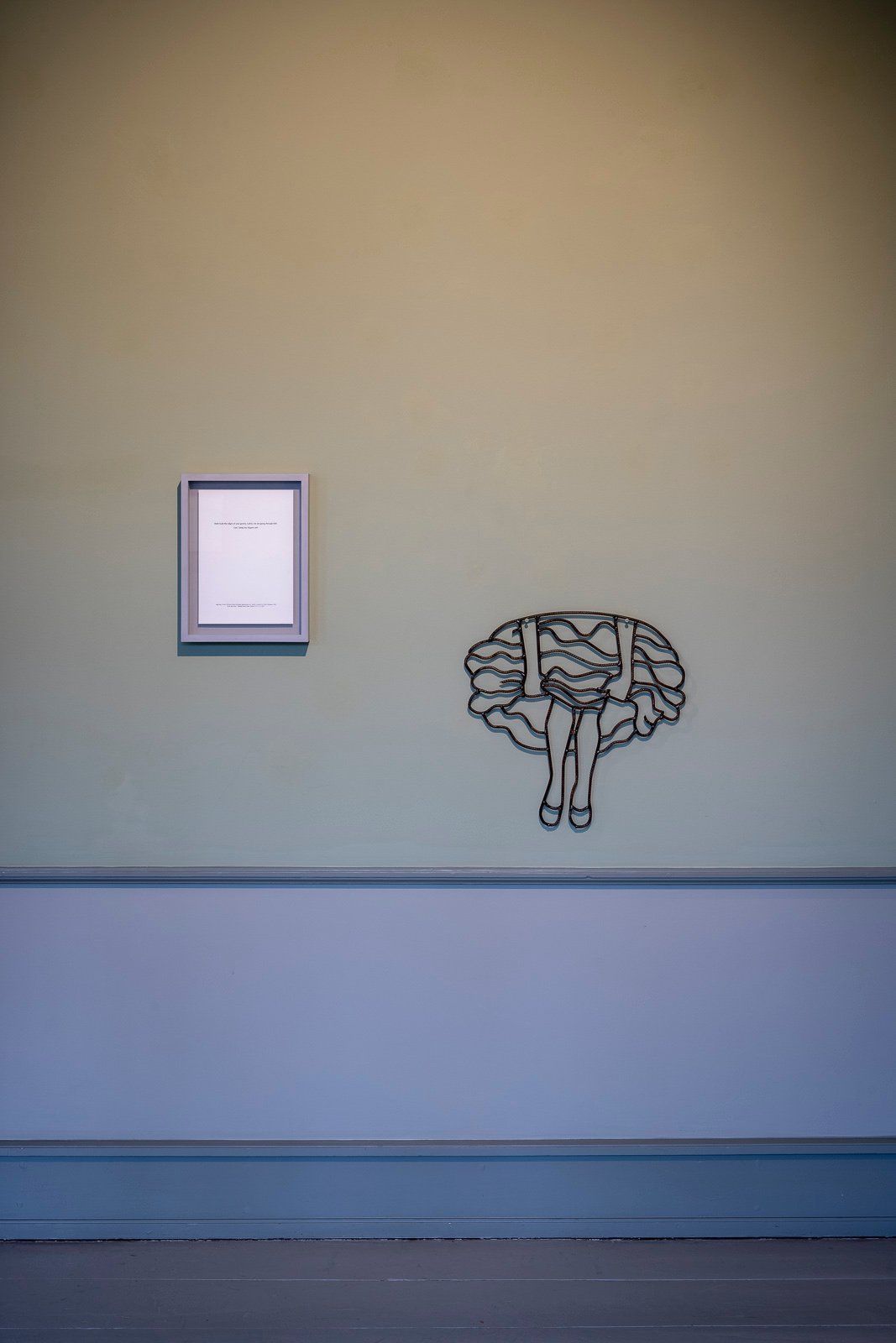 Installationsfoto. Jytte Høy, <i>Words Found More Added</i>, Møstings 2025. Foto: Torben Eskerod