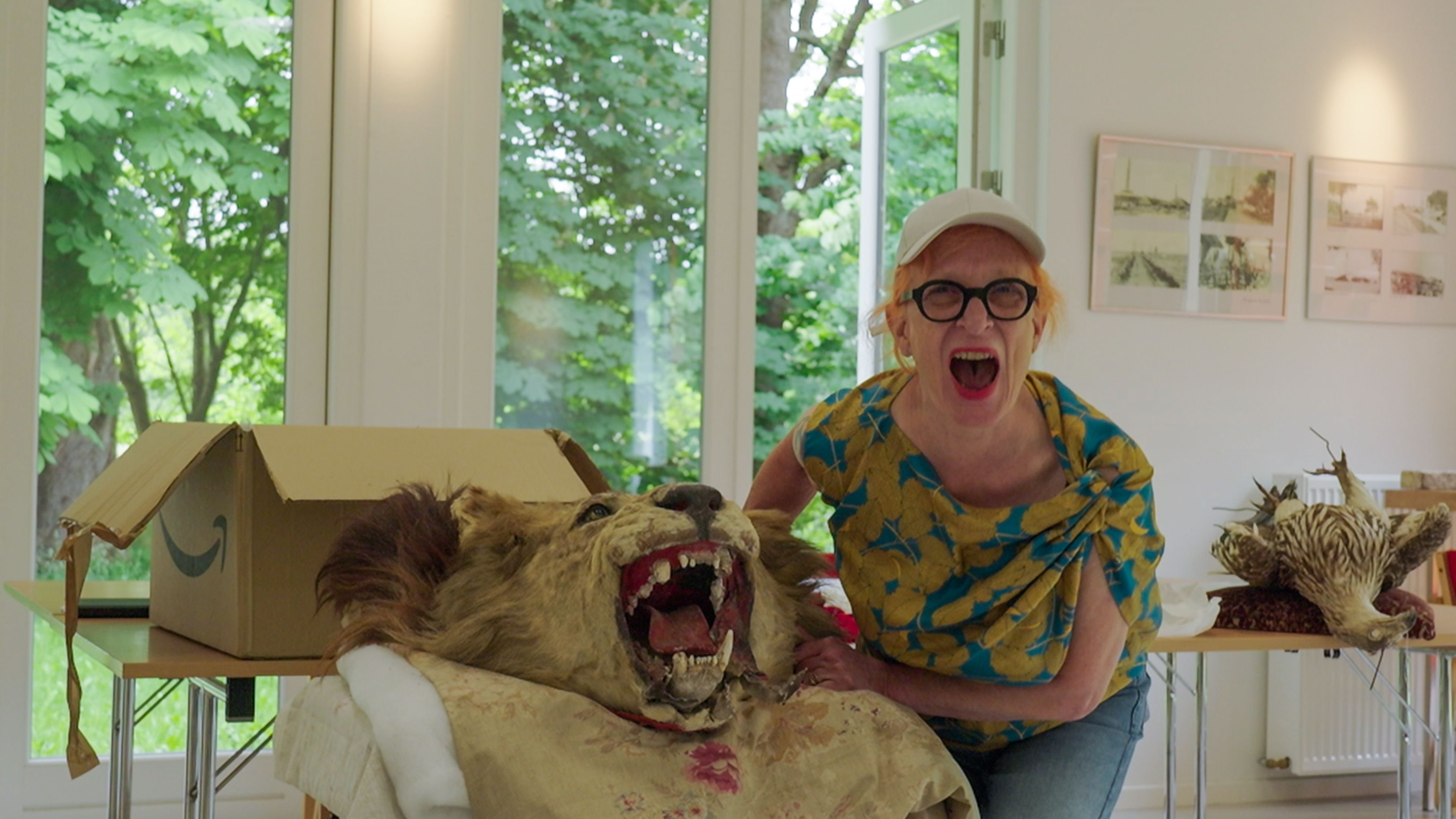 Nina Saunders i Kunstnerkolonien i Hornbæk. Foto: Eddy Media.