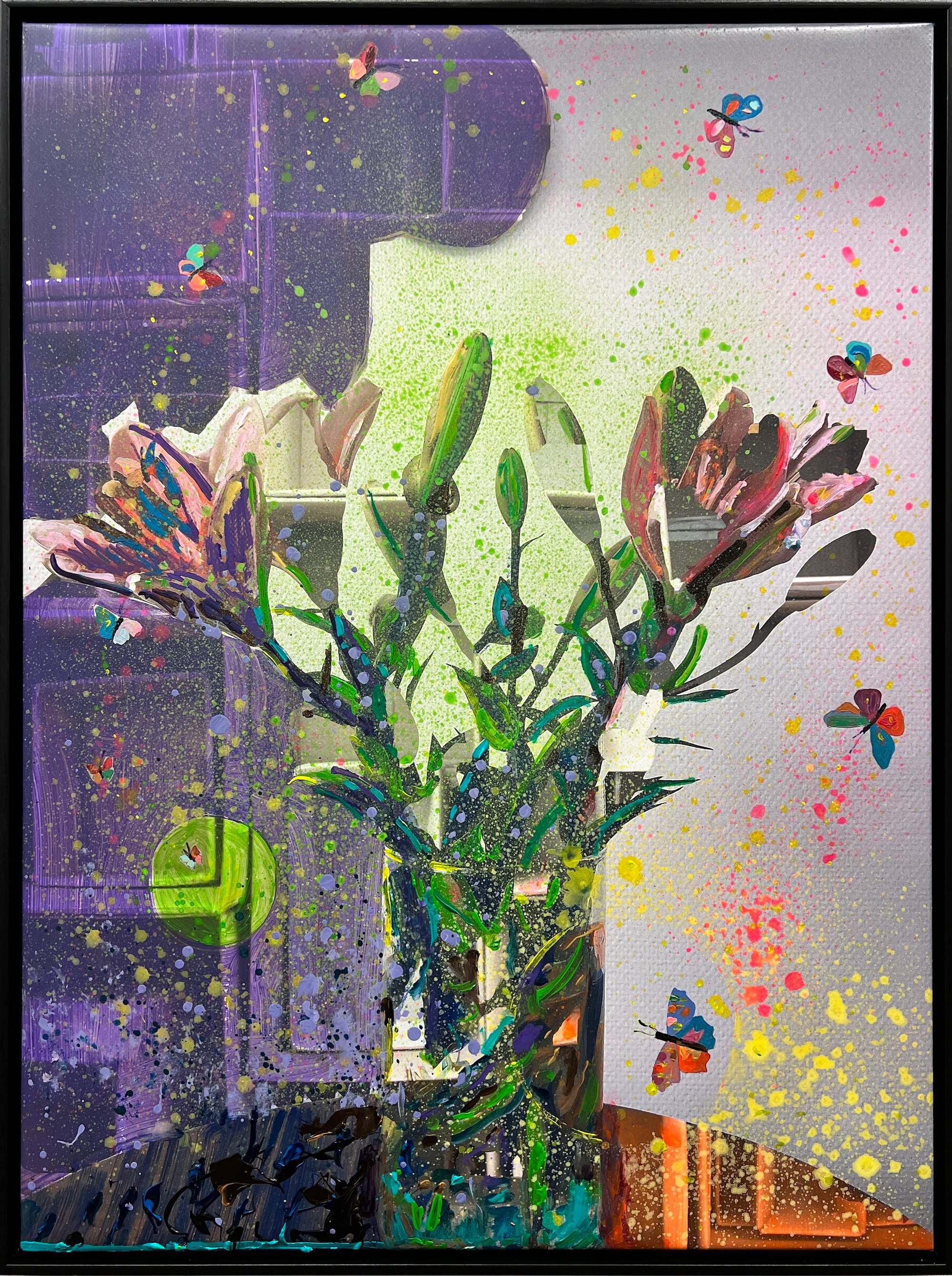 NANA RHB, FLOWER POWER XIV, 80 X 60 CM. Foto: Galleri NB