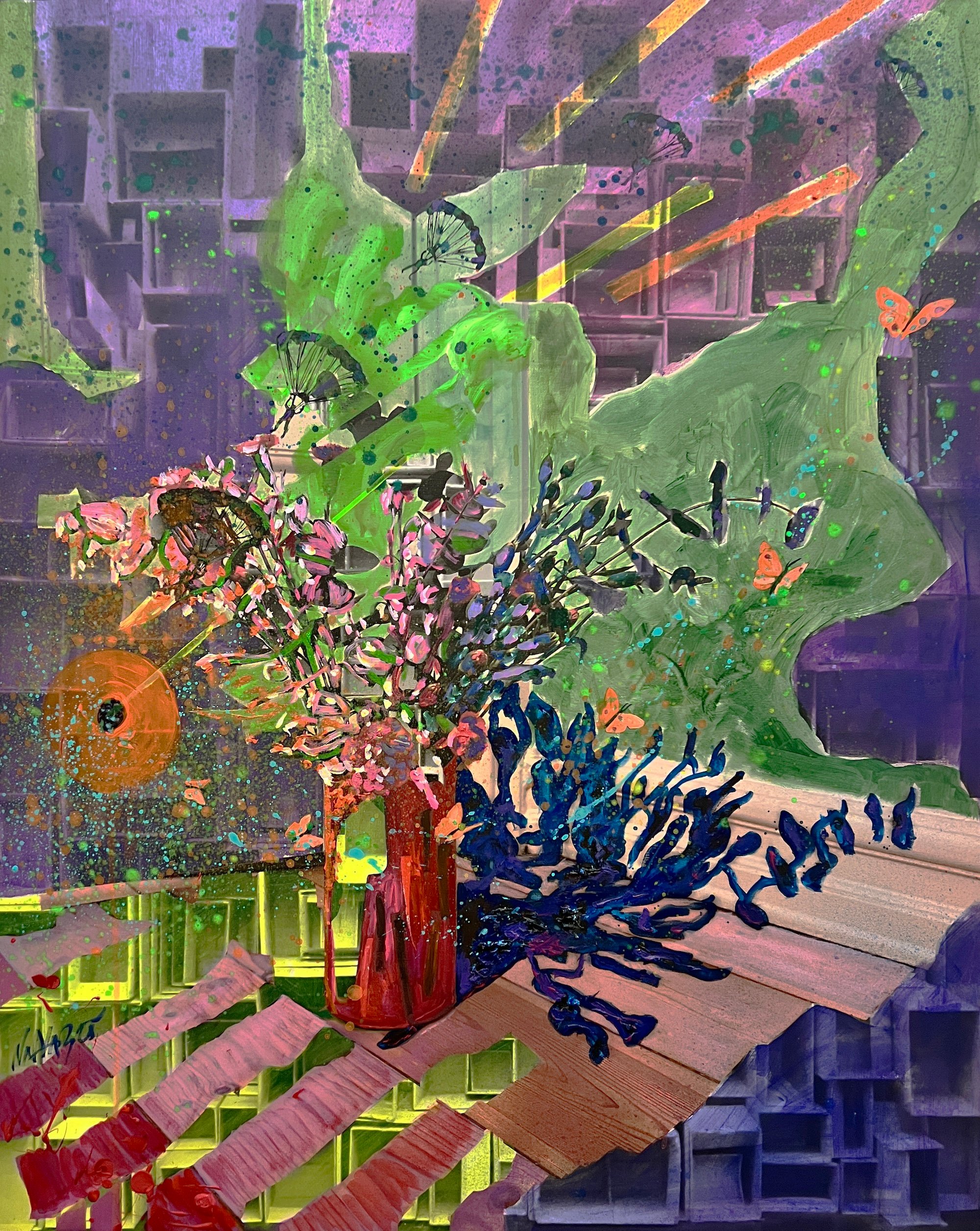 NANA RHB, THE BLACK HOLE OF HOPE, 100 x 80 CM. Foto: Galleri NB