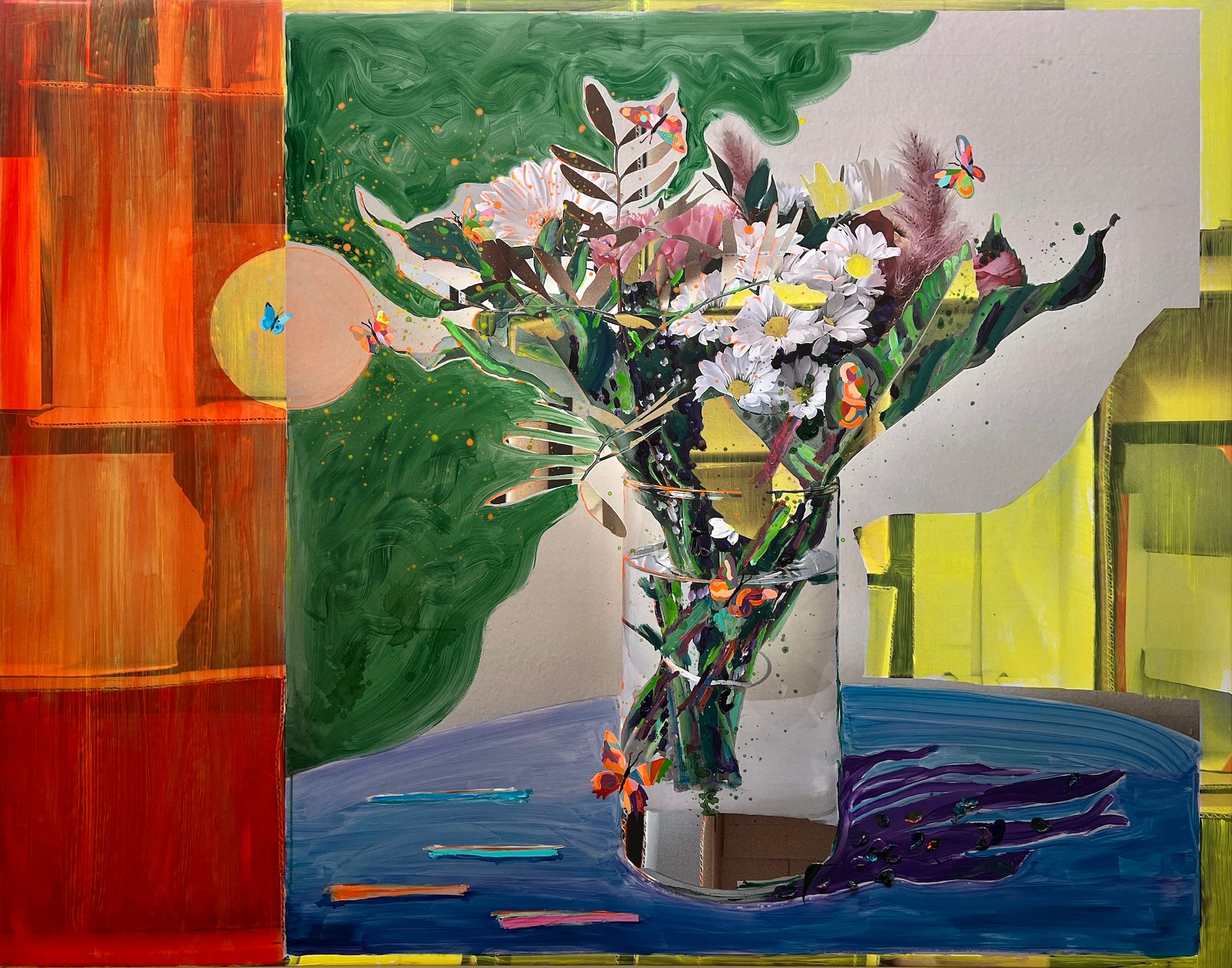 NANA RHB, FLOWER POWER XXII, 125 x 155 cm. Foto: Galleri NB