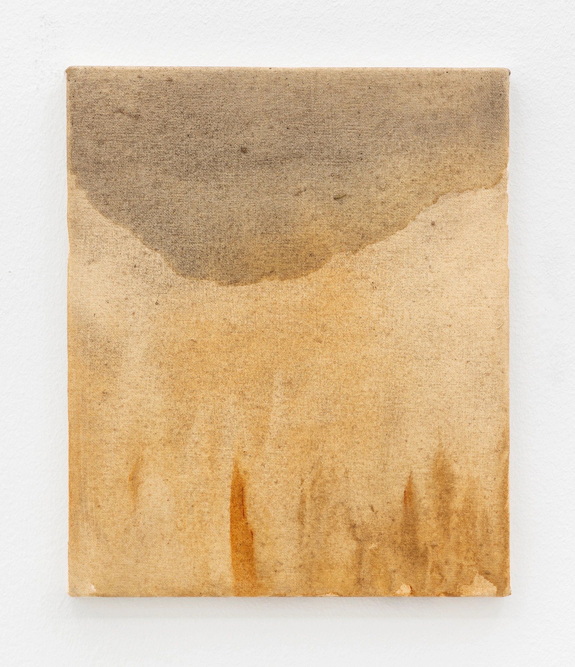 Pauline Fransson, Den smutsiga jorden (The Dirty Soil), 2024, Tempera and oil on canvas, 30 x 25 cm. Foto: Malle Madsen