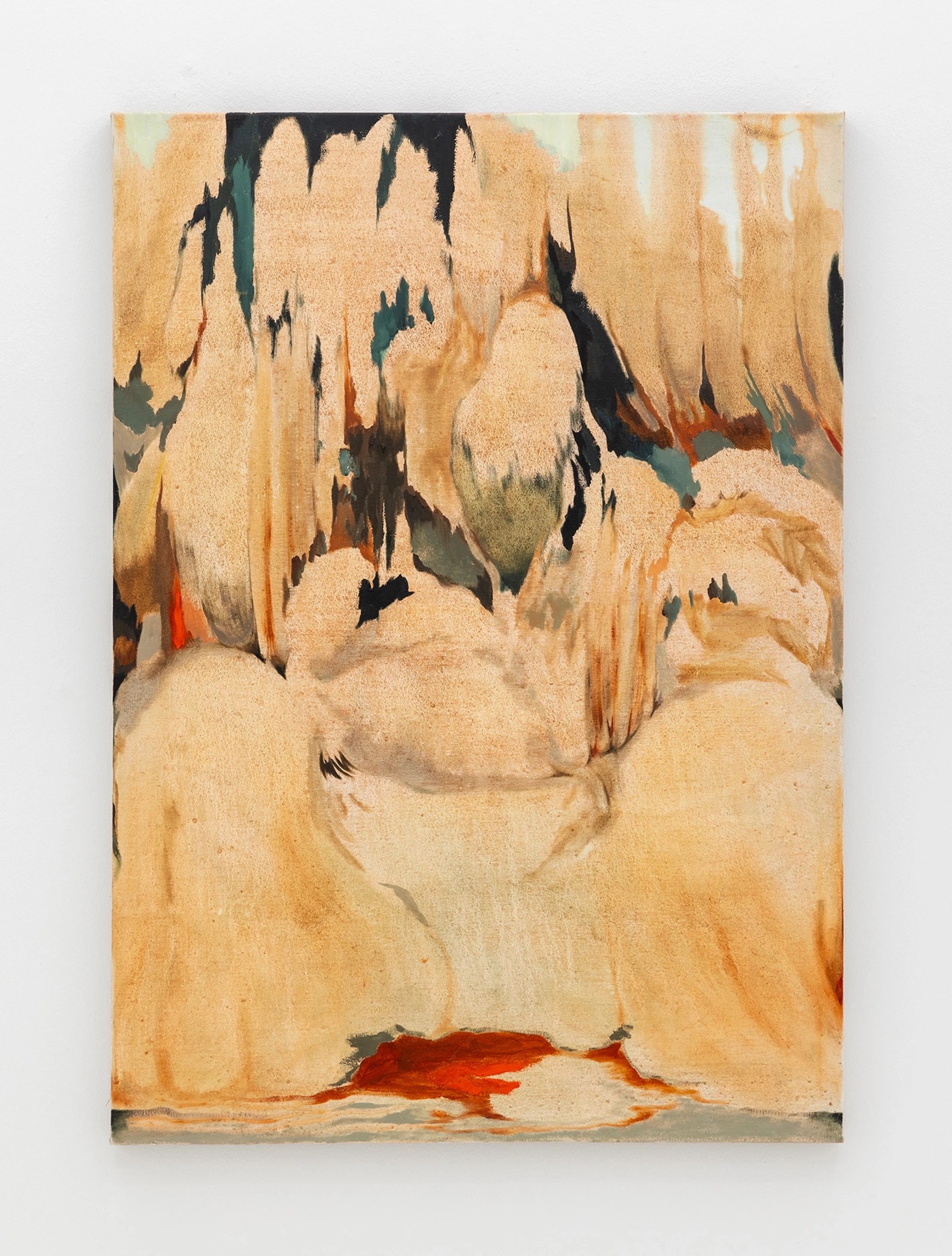 Pauline Fransson, <i>Kurran I</i>, 2024, Tempera and oil on canvas, 120 x 85 cm. Foto: Malle Madsen