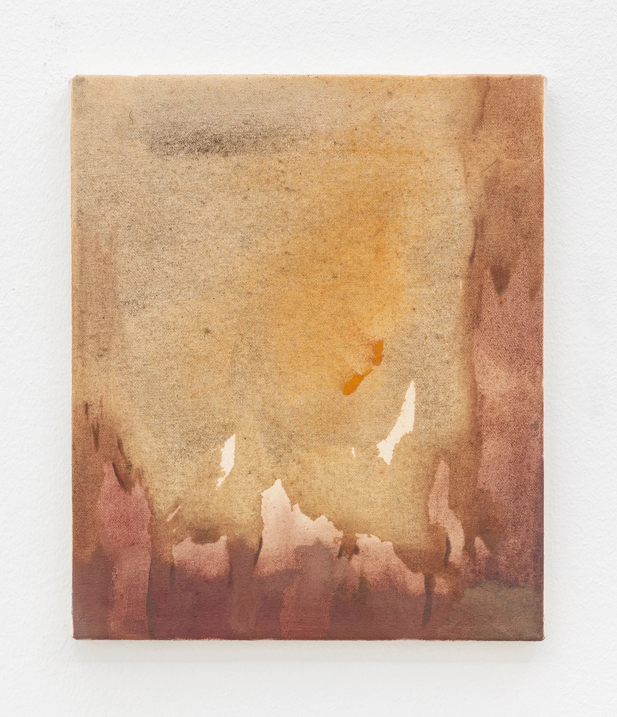 Pauline Fransson, Ljusföroreningen (The Light Polution), 2024, Tempera and oil on canvas, 30 x 25 cm. Foto: Malle Madsen