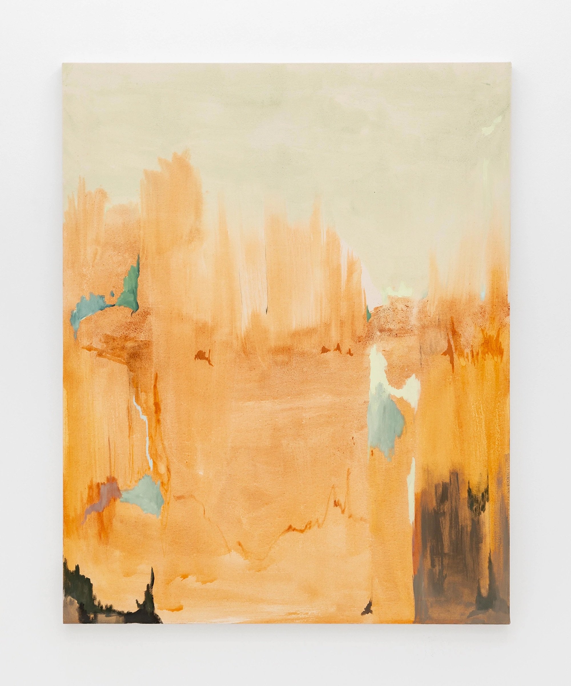 Pauline Fransson, Kantzonen (The Edge Zone), 2024, Tempera, oilstick and oil on canvas, 150 x 120 cm. Foto: Malle Madsen