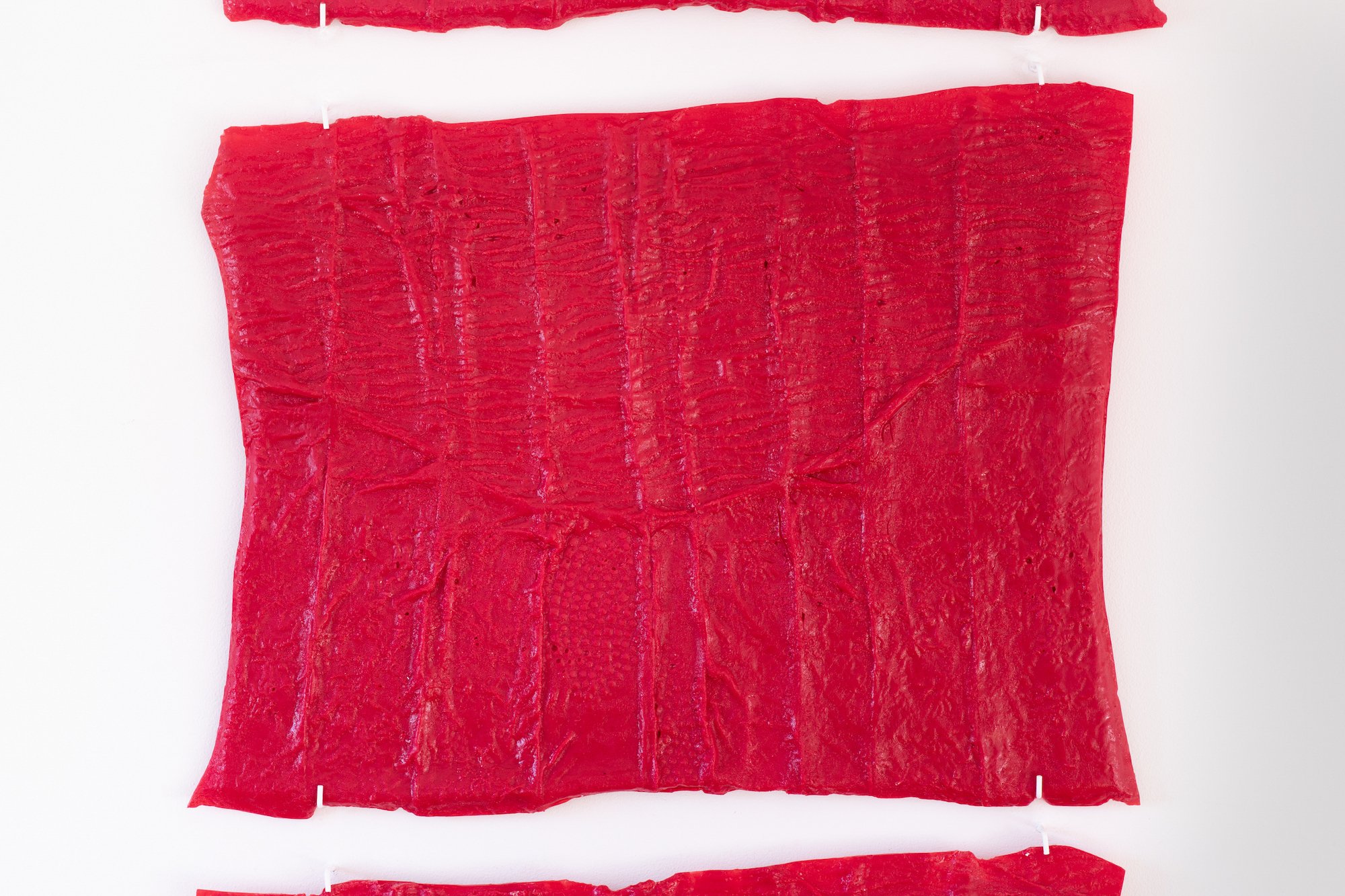 Paula Duvå, Clara Busch og Kristine K. Leopold, ghostly remnants, udstillingsfoto, ODP3, 2025. Foto: Mads Holm.