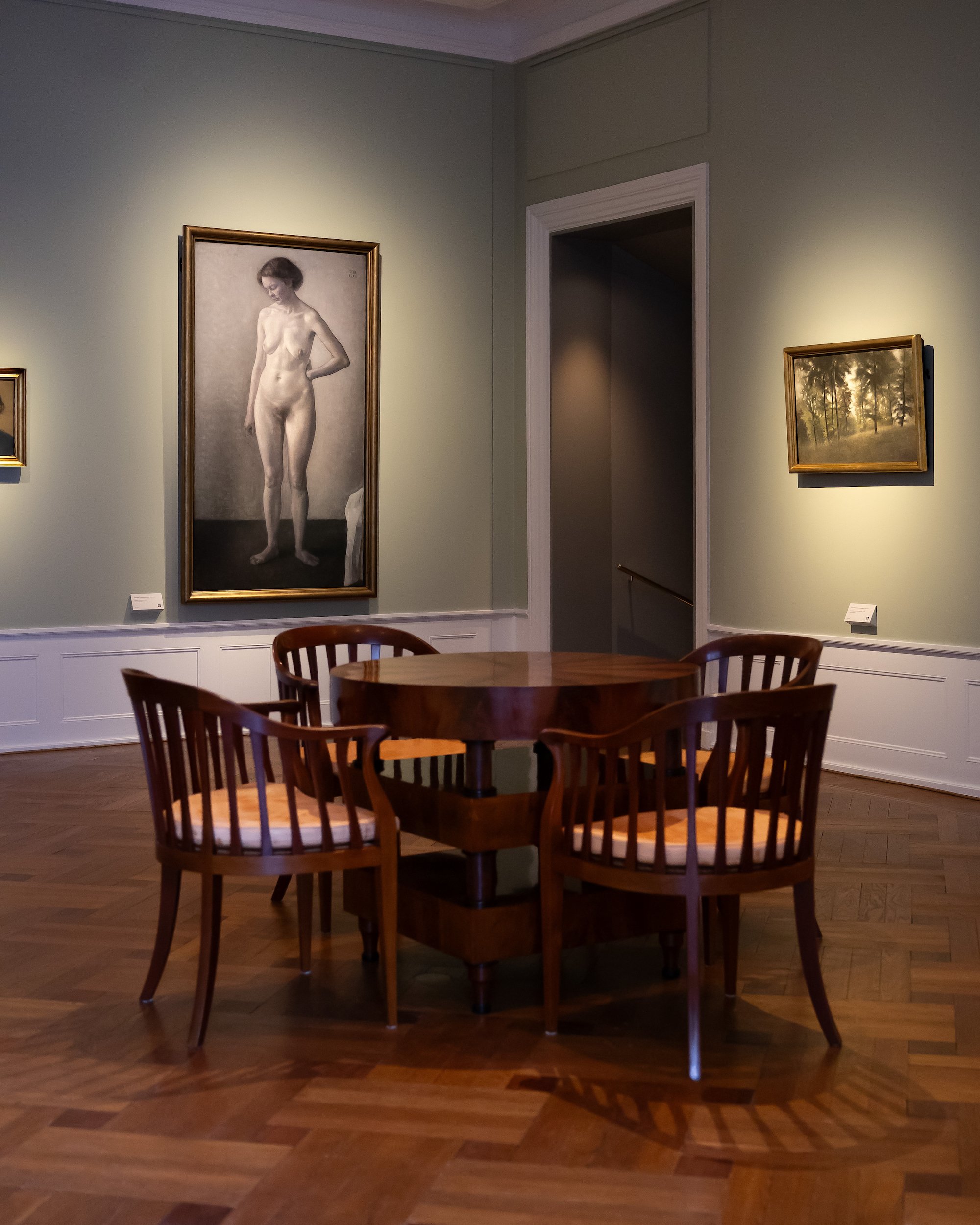 Vilhelm Hammershøi, Særophængning, udstillingsfoto, 2025. Foto: Davids Samling.