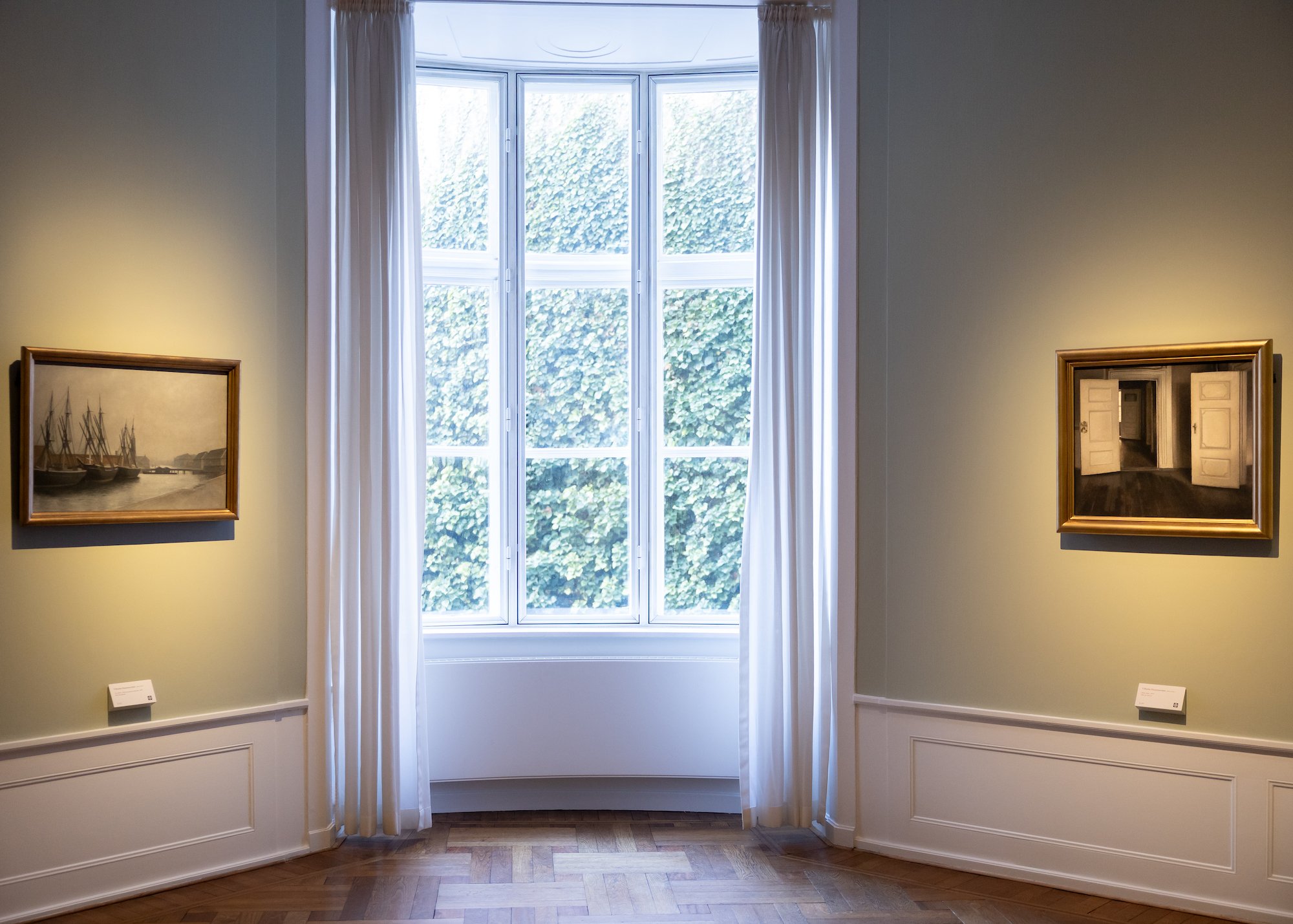 Vilhelm Hammershøi, Særophængning, udstillingsfoto, 2025. Foto: Davids Samling.