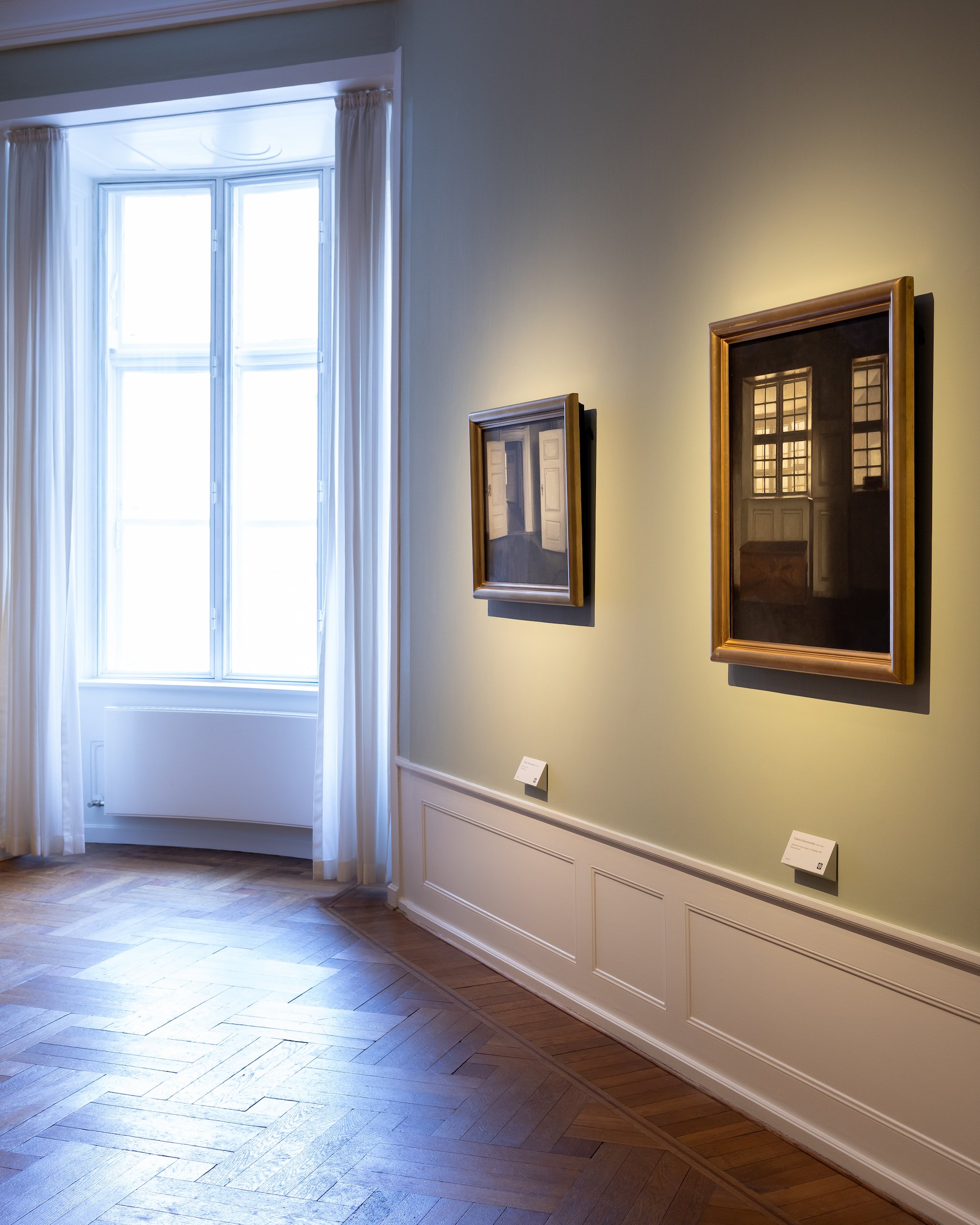 Vilhelm Hammershøi, Særophængning, udstillingsfoto, 2025. Foto: Davids Samling.