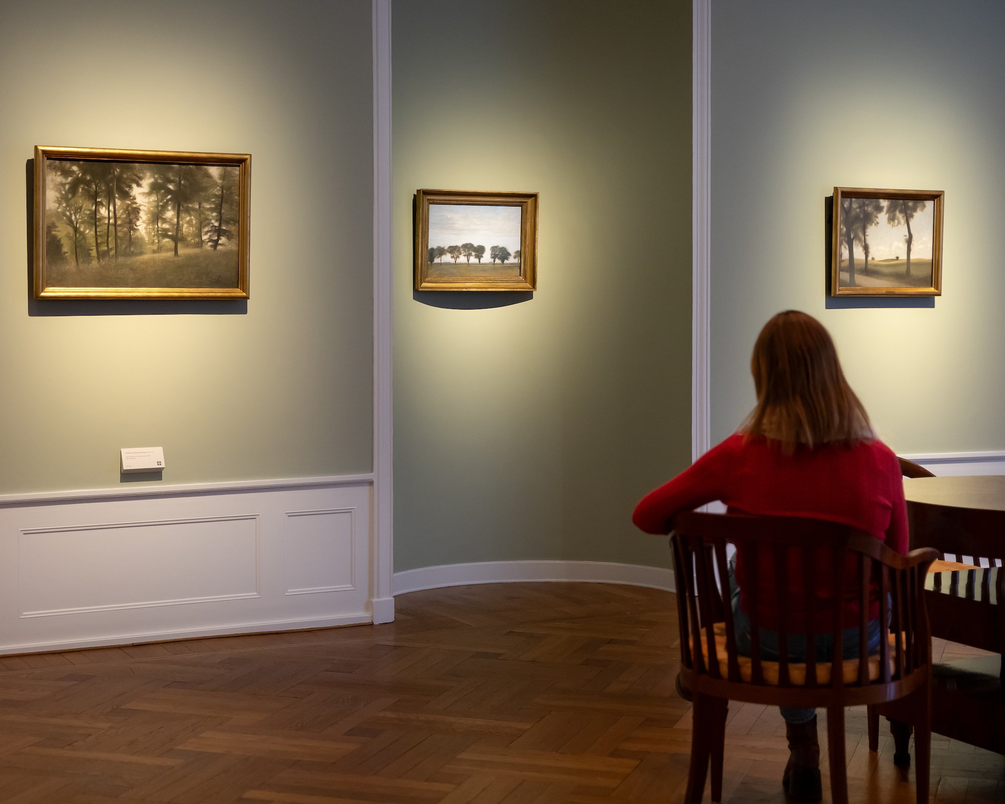 Vilhelm Hammershøi, Særophængning, udstillingsfoto, 2025. Foto: Davids Samling.