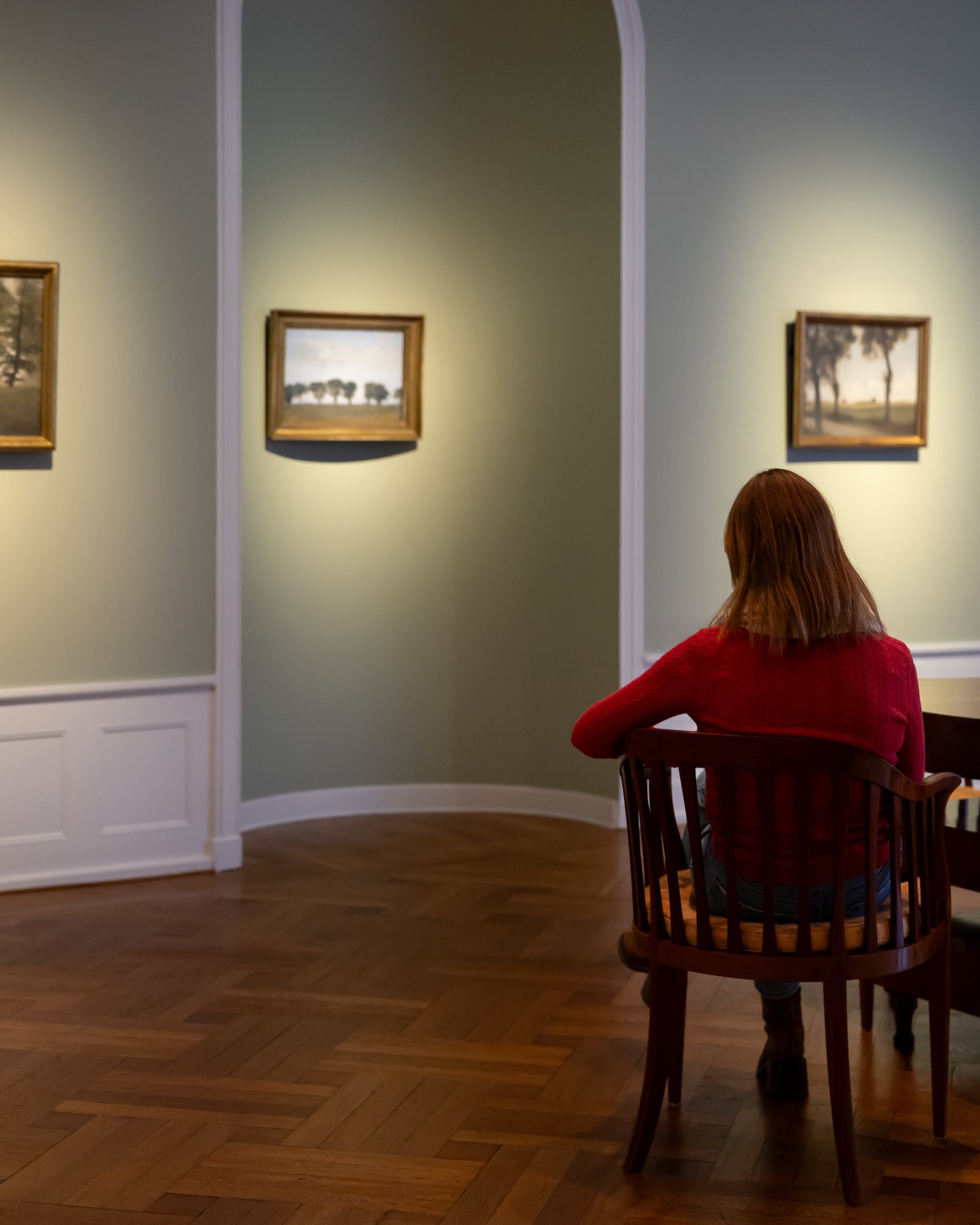 Vilhelm Hammershøi, <i>Særophængning</i>, udstillingsfoto, 2025. Foto: Davids Samling.