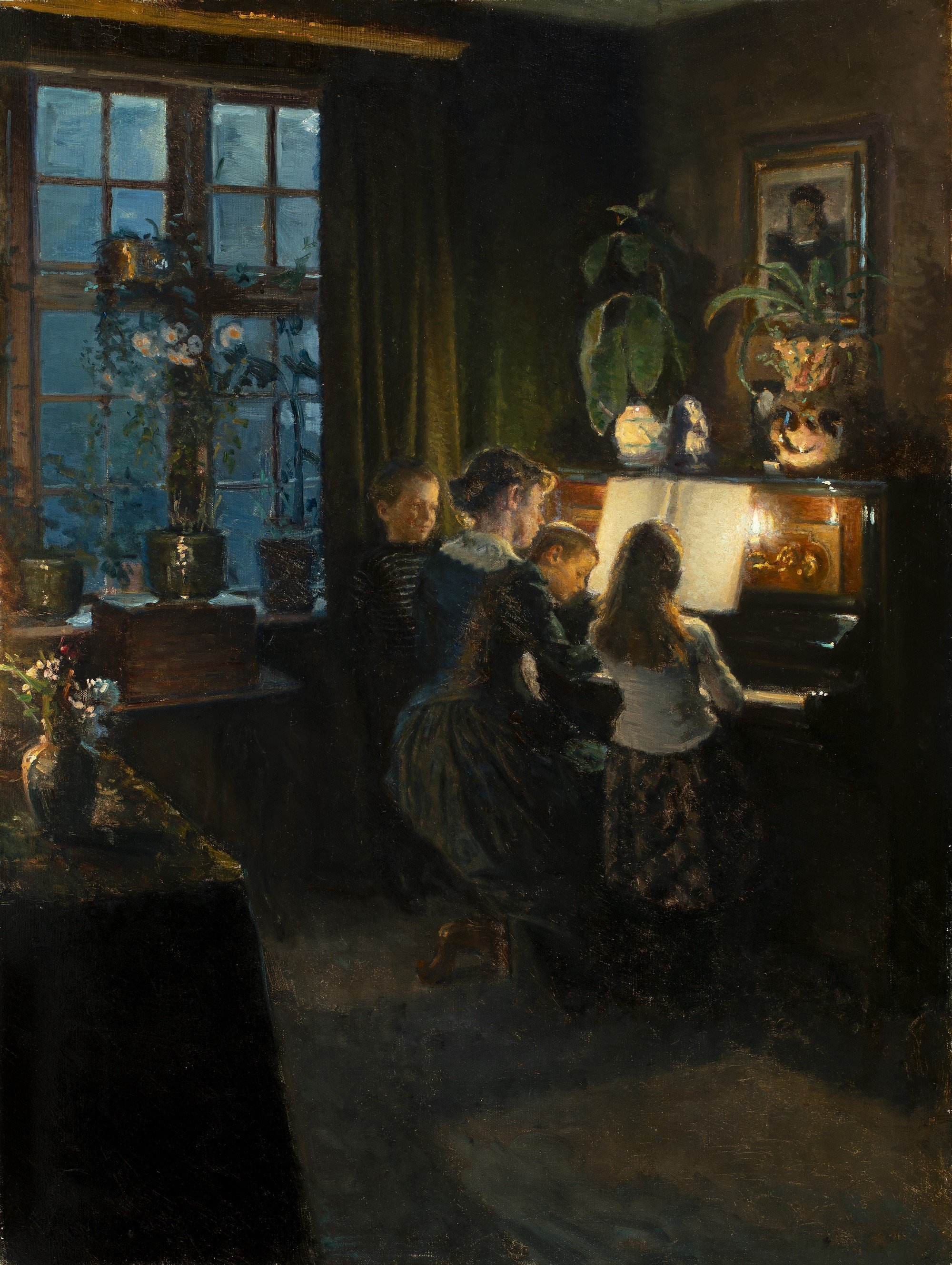 Viggo Johansen, <i>Ved klaveret</i>, 1891-92. Skagens Kunstmuseer 