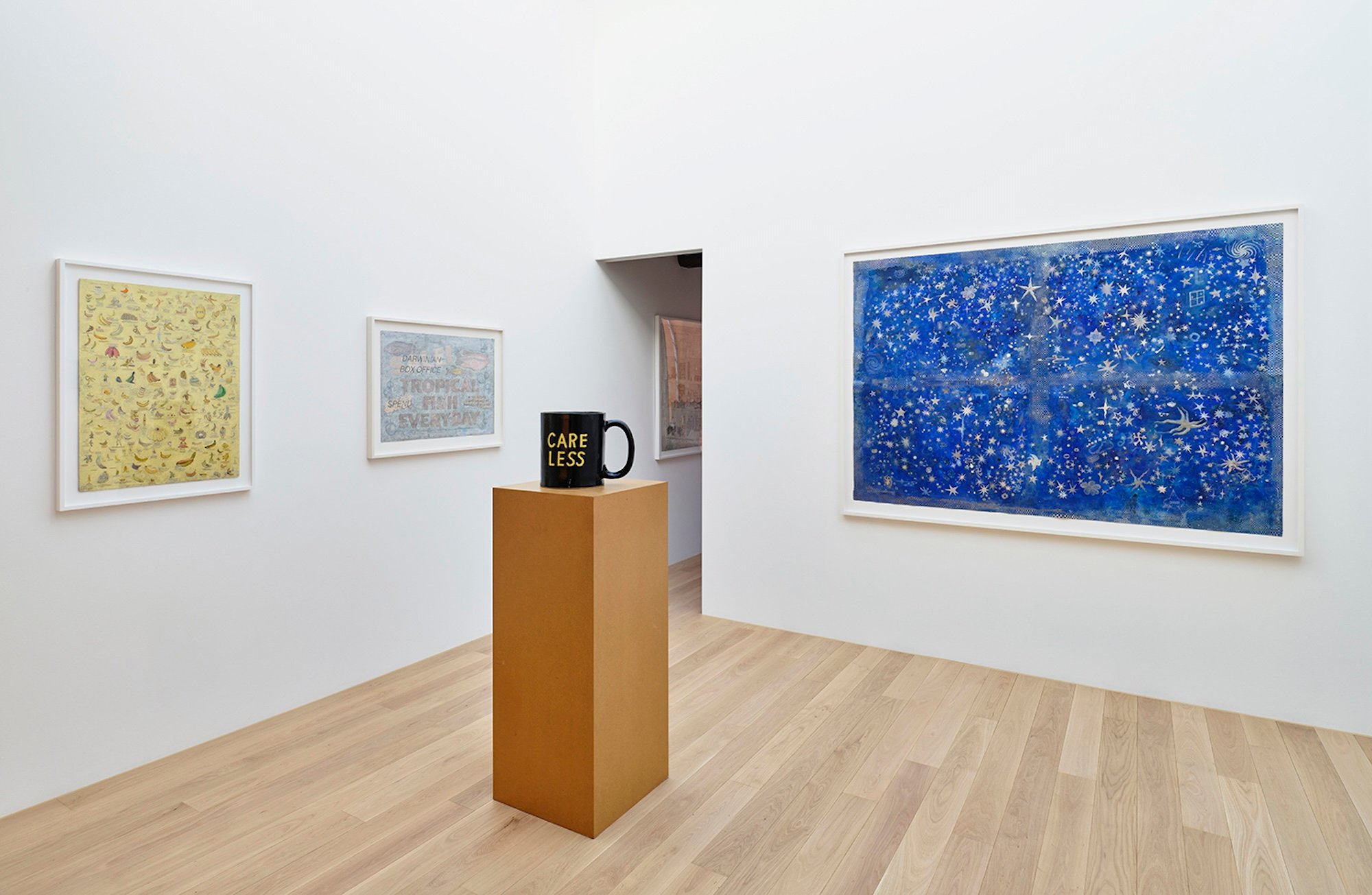 Simon Evans &amp; Sarah Lannan, udstillingsfoto, 2025. Foto: Galleri Bo Bjerggaard.