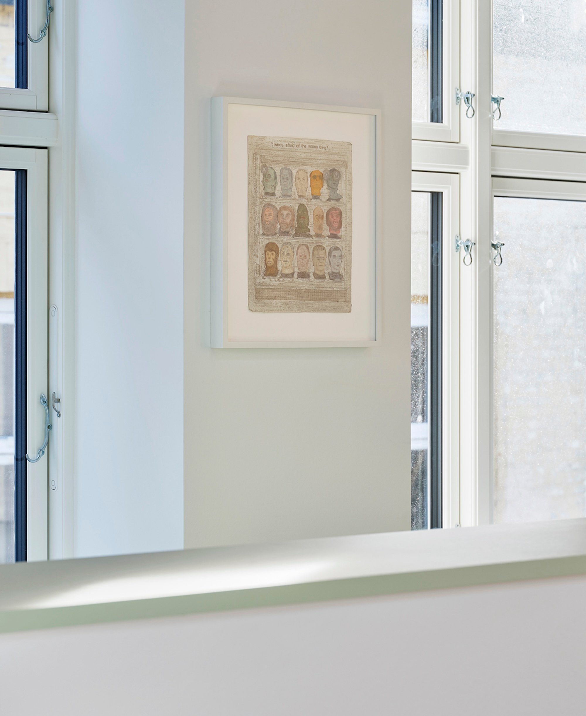 Simon Evans &amp; Sarah Lannan, udstillingsfoto, 2025. Foto: Galleri Bo Bjerggaard.