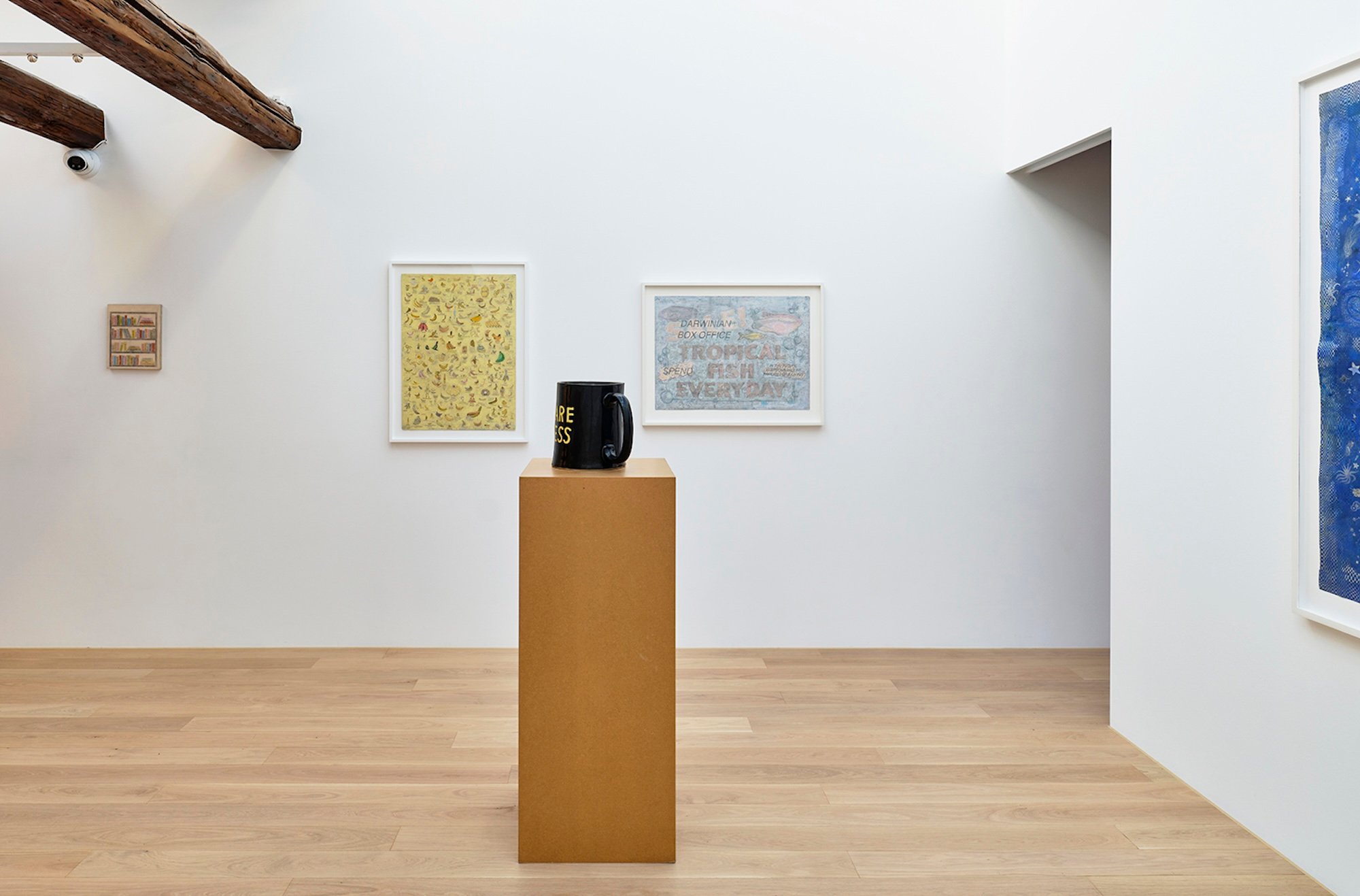 Simon Evans &amp; Sarah Lannan, udstillingsfoto, 2025. Foto: Galleri Bo Bjerggaard.