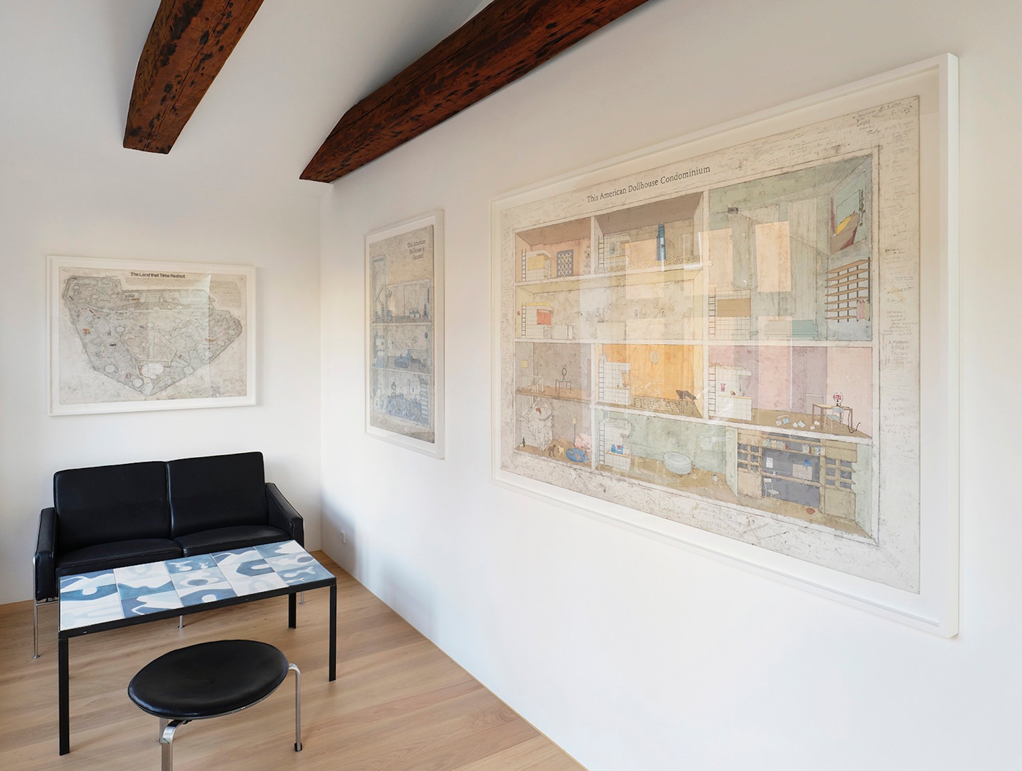 Simon Evans & Sarah Lannan, udstillingsfoto, 2025. Foto: Galleri Bo Bjerggaard.