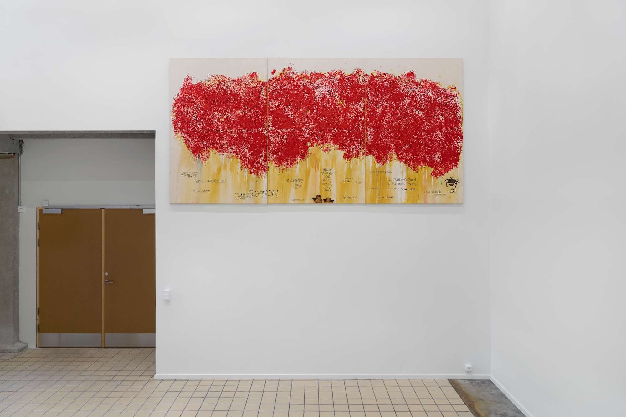 Javier Alvarez Sagredo, Untitled (Isolation), 2025. Installationsview fra gruppeudstillingen 9-5, 5-9 i Room Room, København, 2025. Foto: Brian Kure.