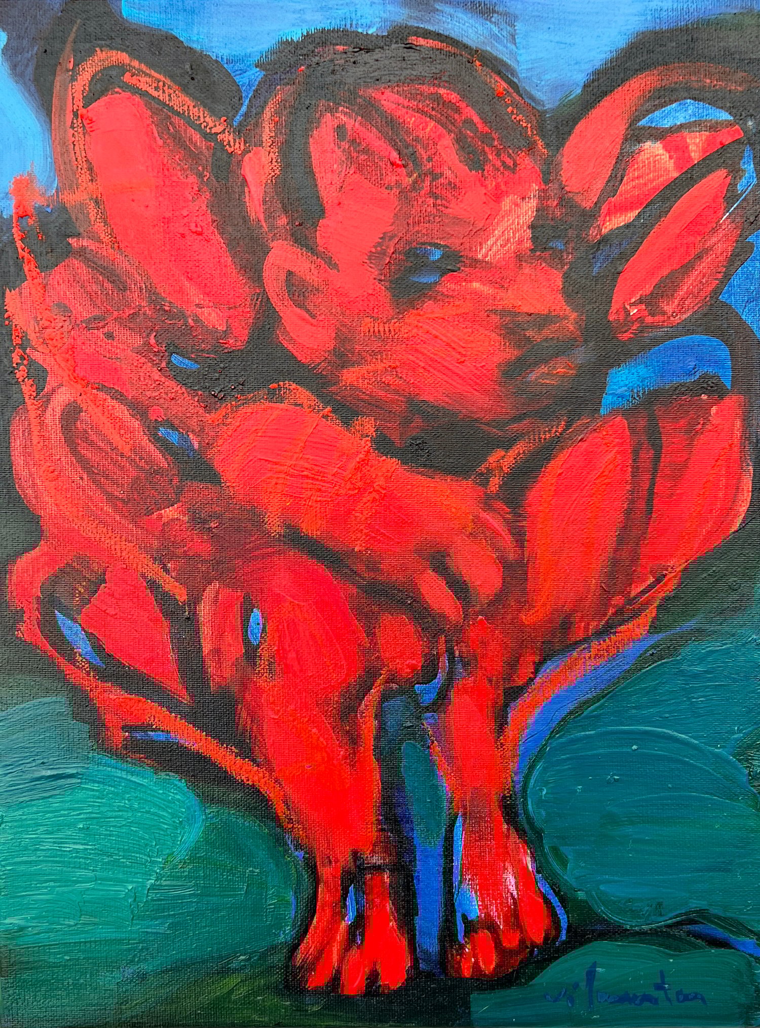 VILMANTAS, <i>BURNING ANGEL</i>, 40 x 30 cm. Foto: Galleri NB